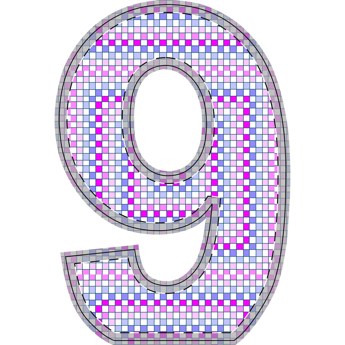 Patterned Wooden Ampersand & Star — Free‑Standing Decorative Letters for Shelf, Nursery, Kids’ Room, Party Decor
