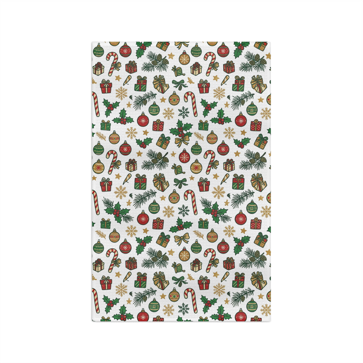 Christmas Motifs Microfiber Tea Towel