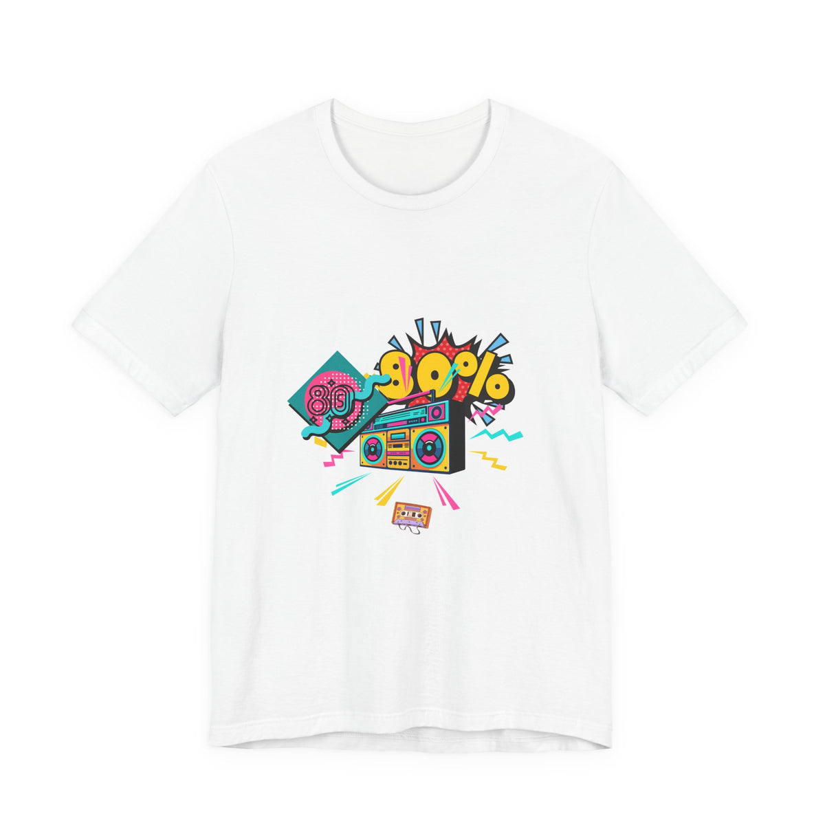 80s Boombox Tee — Retro 90% Music Vibes Graphic T-Shirt