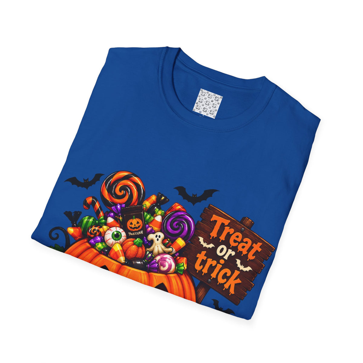 Halloween Pumpkin T-Shirt — 'Treat or Trick' Jack-o'-Lantern Design