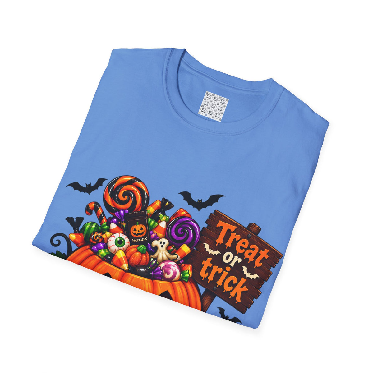Halloween Pumpkin T-Shirt — 'Treat or Trick' Jack-o'-Lantern Design