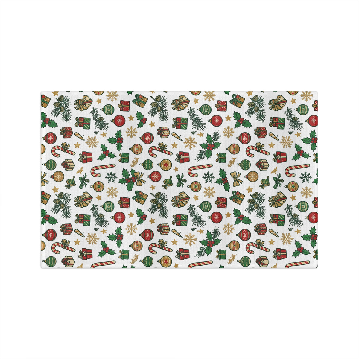 Christmas Motifs Microfiber Tea Towel