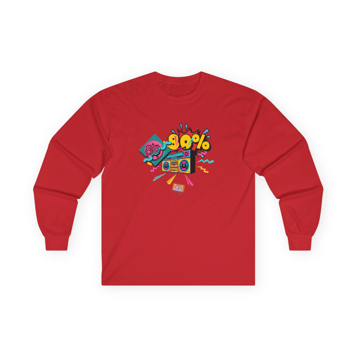 Copy of 80's Made Me Long Sleeve Tee — Retro Cassette Nostalgia Shirt