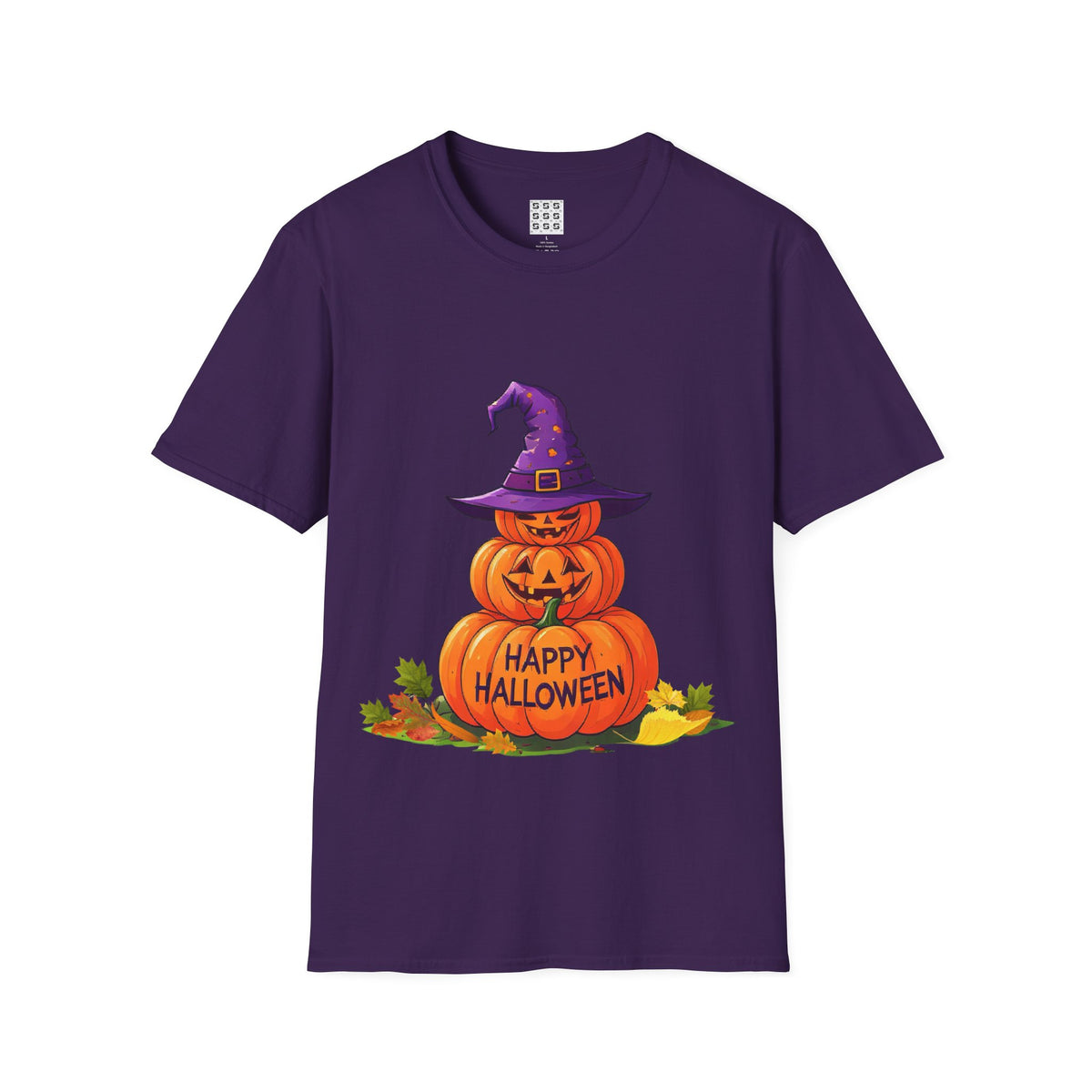 Happy Halloween Pumpkin T-Shirt — Halloween Jack-O'-Lantern Graphic Tee