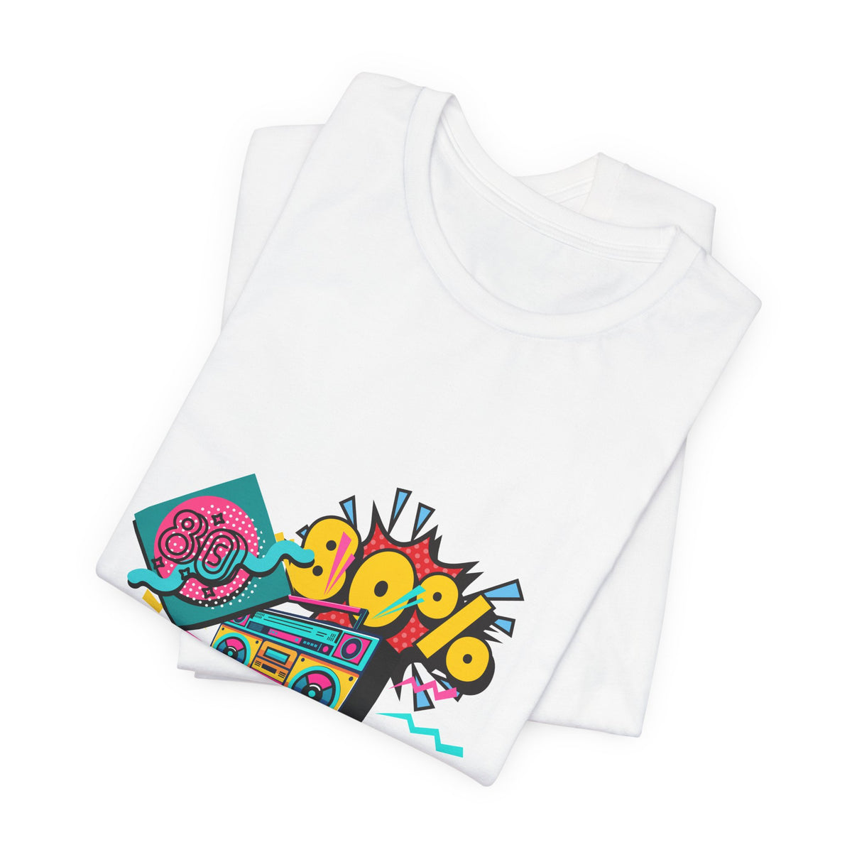 80s Boombox Tee — Retro 90% Music Vibes Graphic T-Shirt