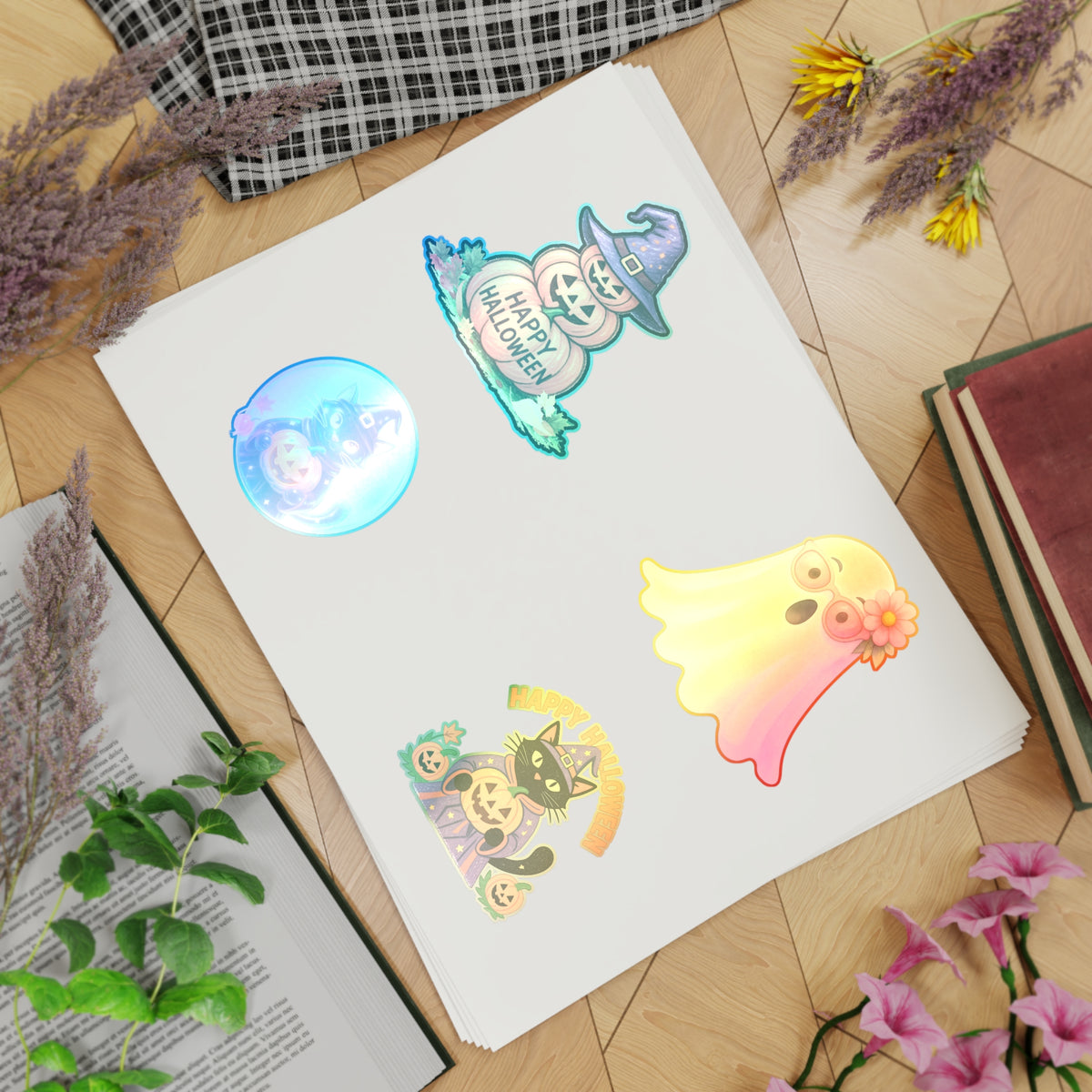 Halloween Sticker Sheet Bundle, 5pcs