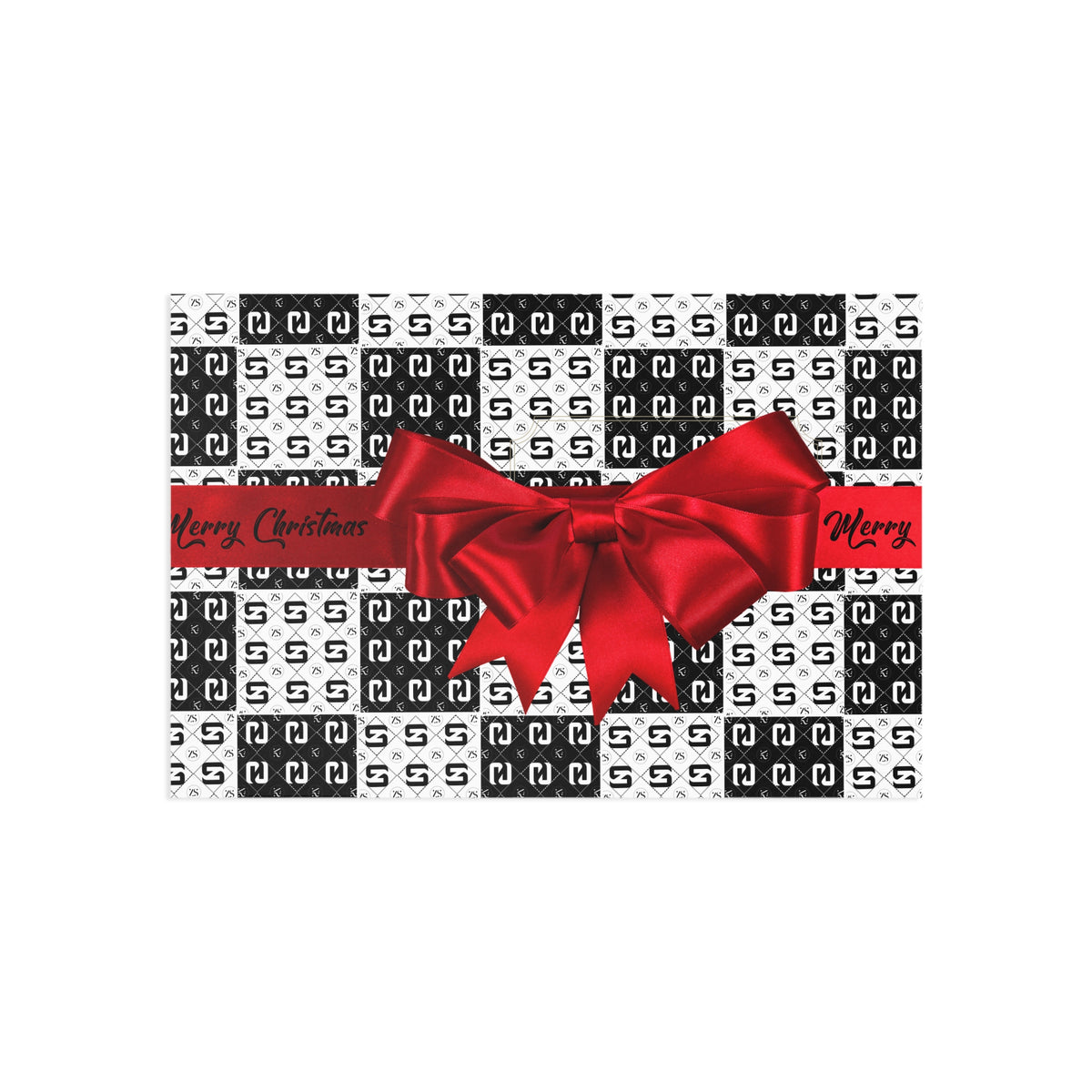 Christmas Red Bow Postcard