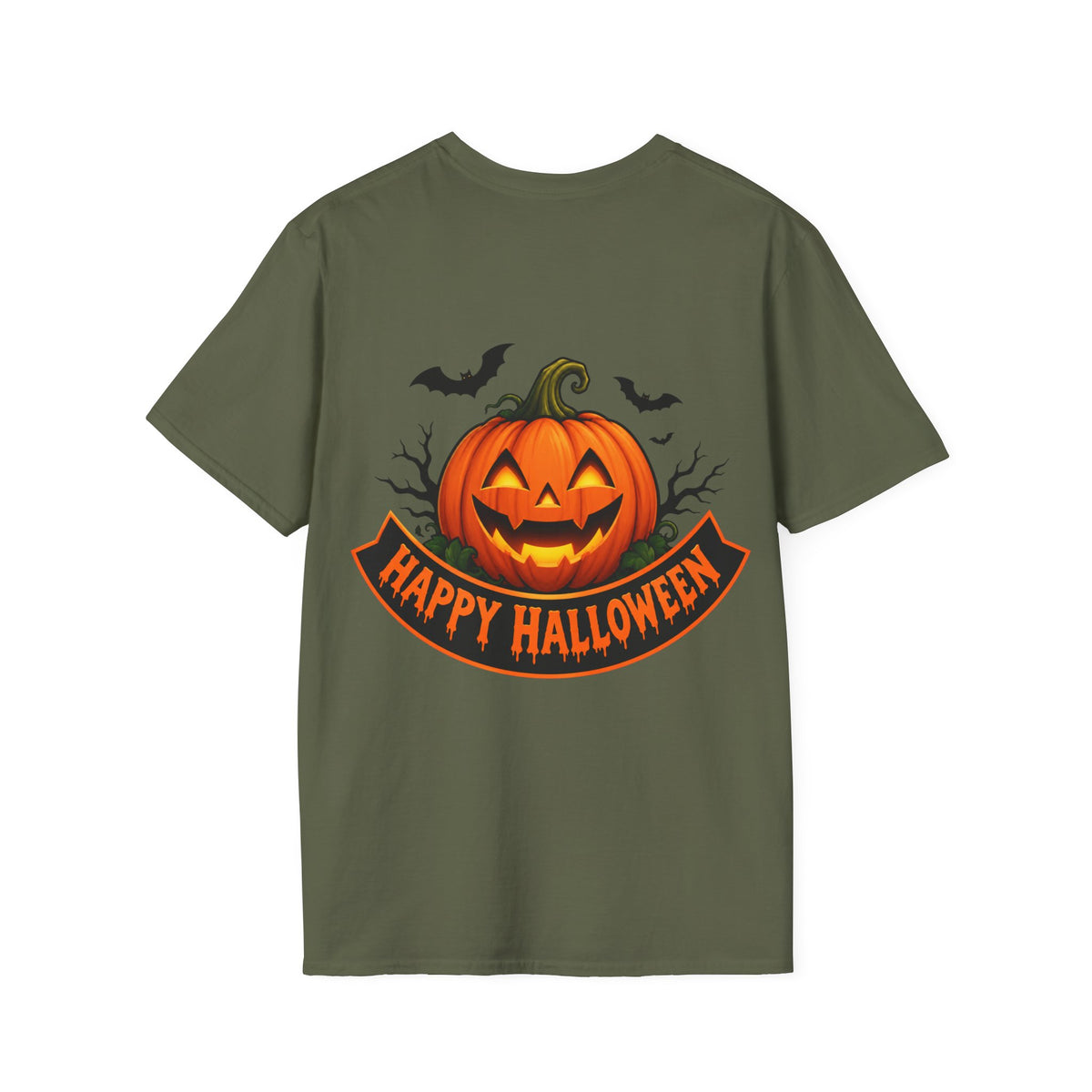 Halloween Pumpkin T-Shirt — 'Treat or Trick' Jack-o'-Lantern Design