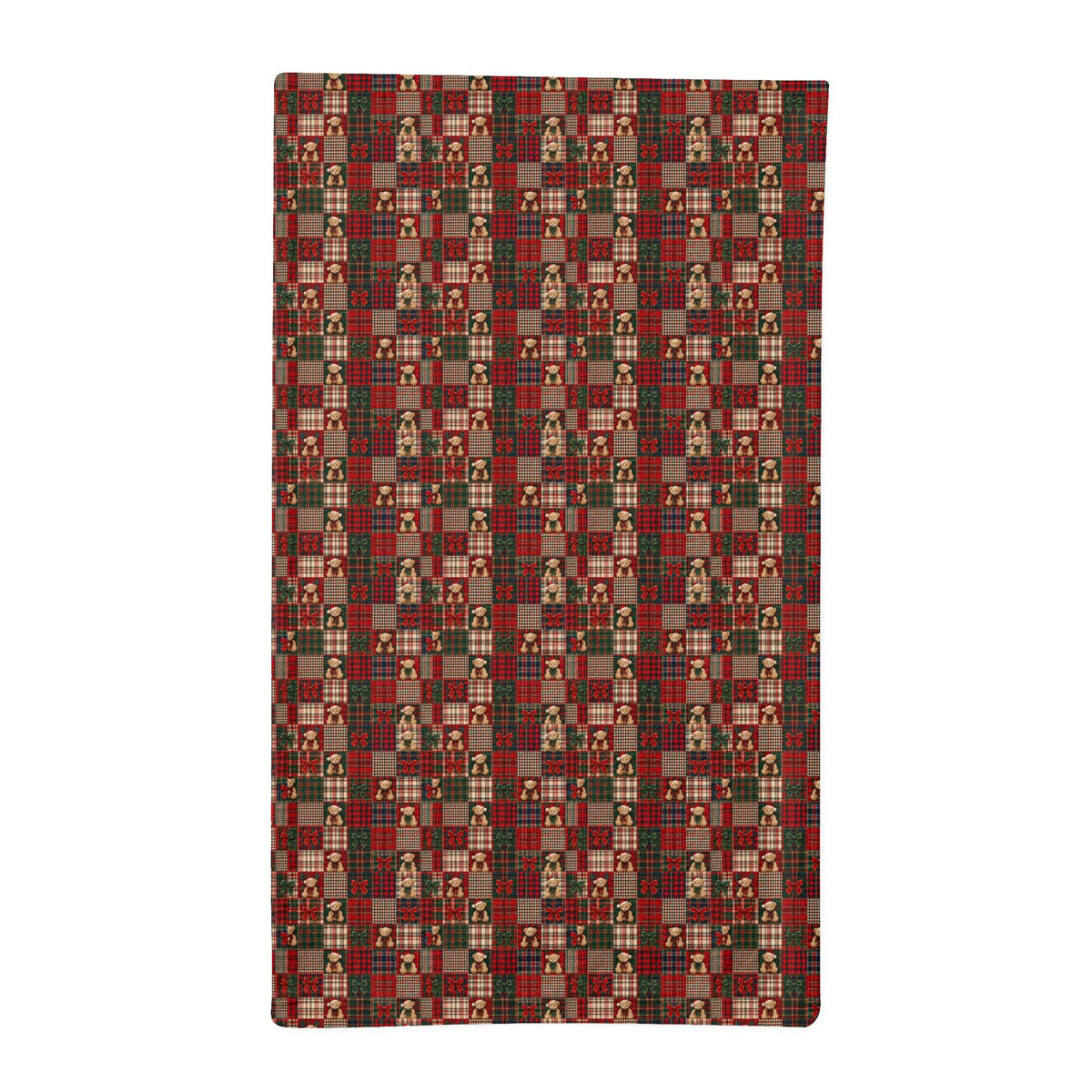 Copy of Teddy Plaid Minky Sleeping Bag – Cozy Red Bear Print for Kids & Holiday Sleepovers
