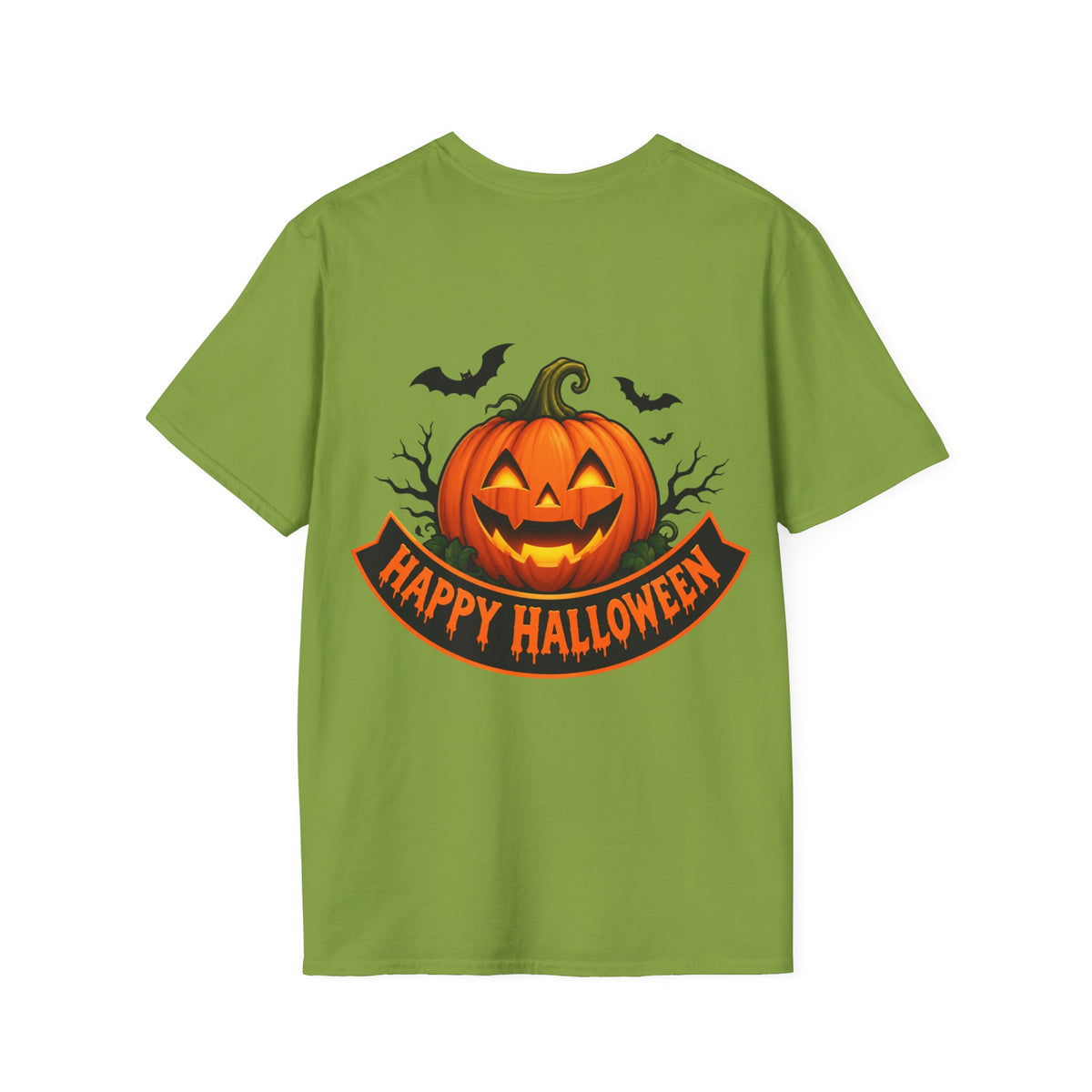 Halloween Pumpkin T-Shirt — 'Treat or Trick' Jack-o'-Lantern Design