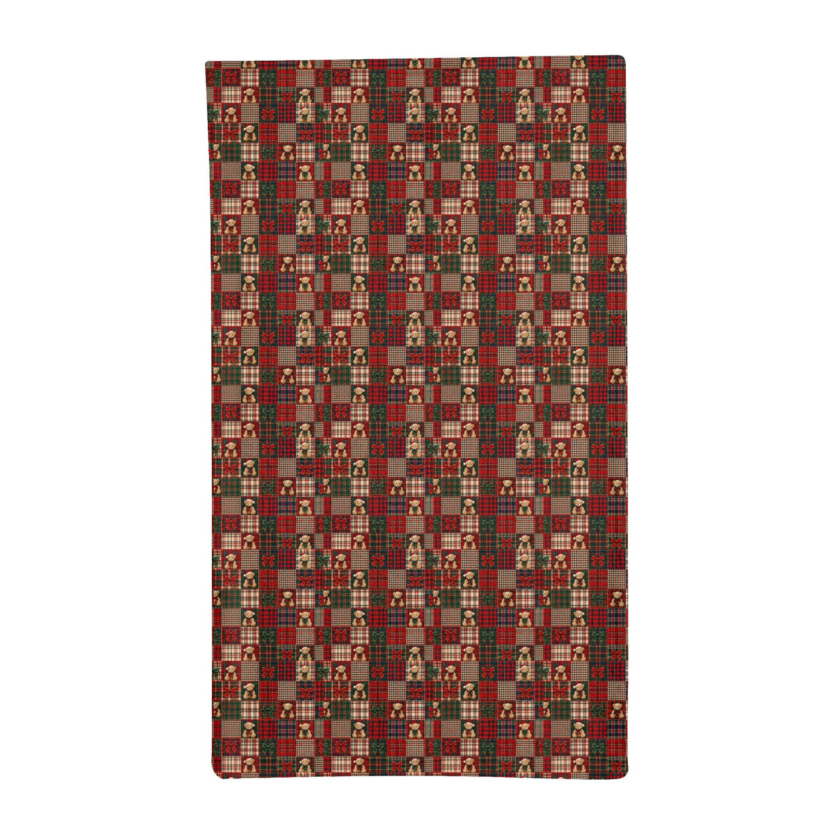 Copy of Teddy Plaid Minky Sleeping Bag – Cozy Red Bear Print for Kids & Holiday Sleepovers