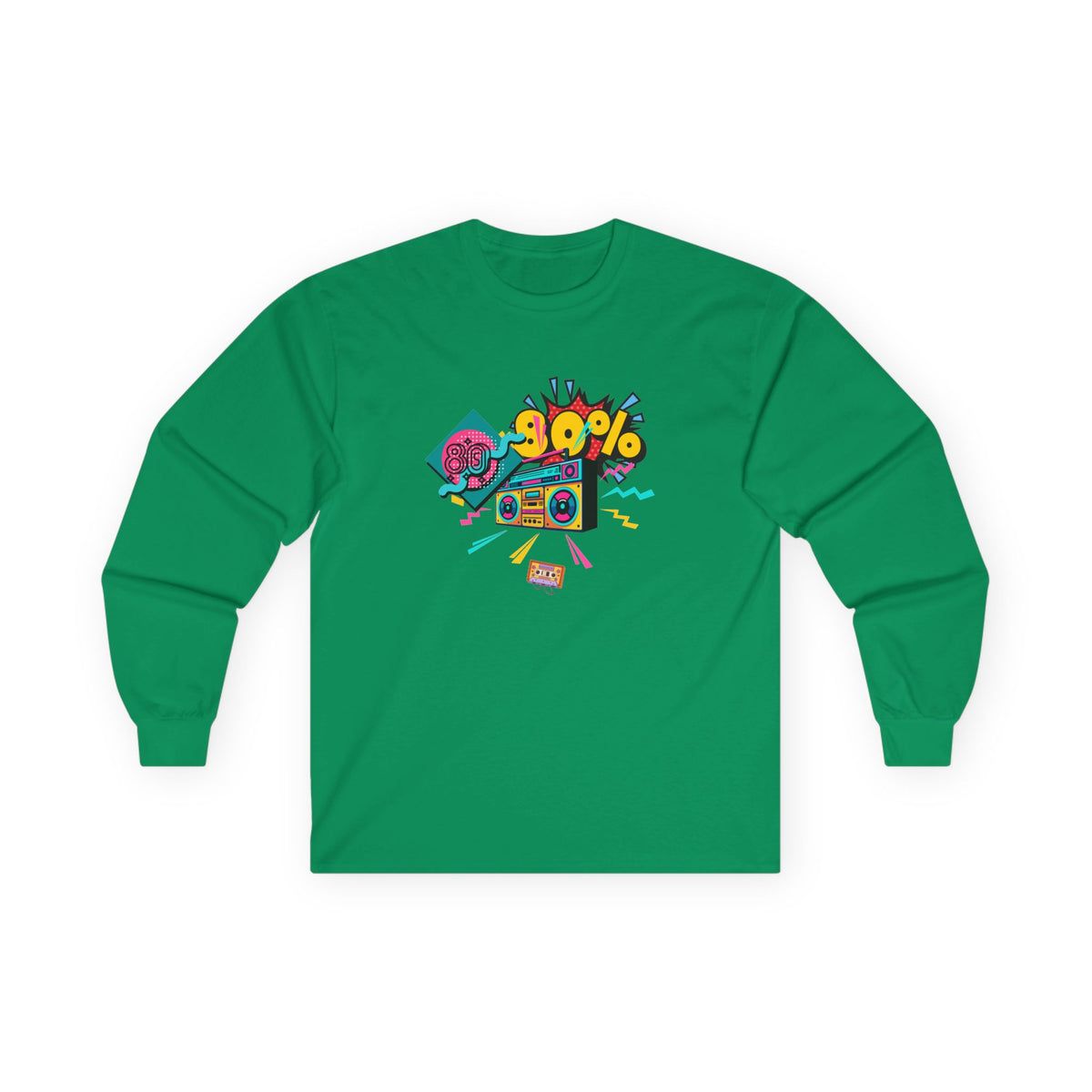 Copy of 80's Made Me Long Sleeve Tee — Retro Cassette Nostalgia Shirt