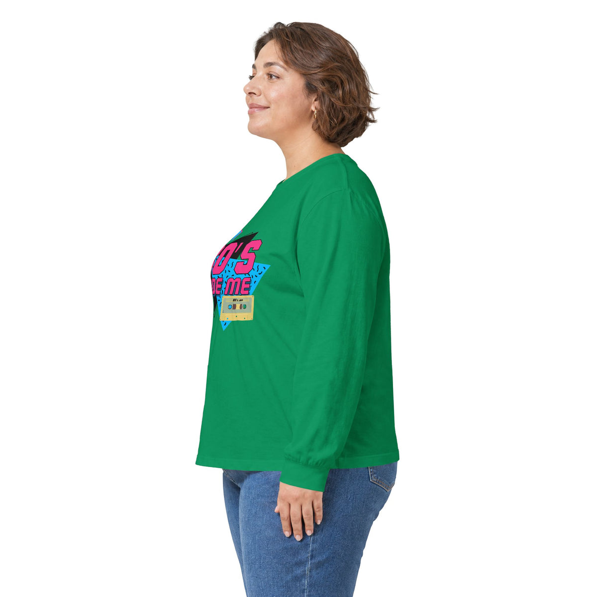 80's Made Me Long Sleeve Tee — Retro Cassette Nostalgia Shirt