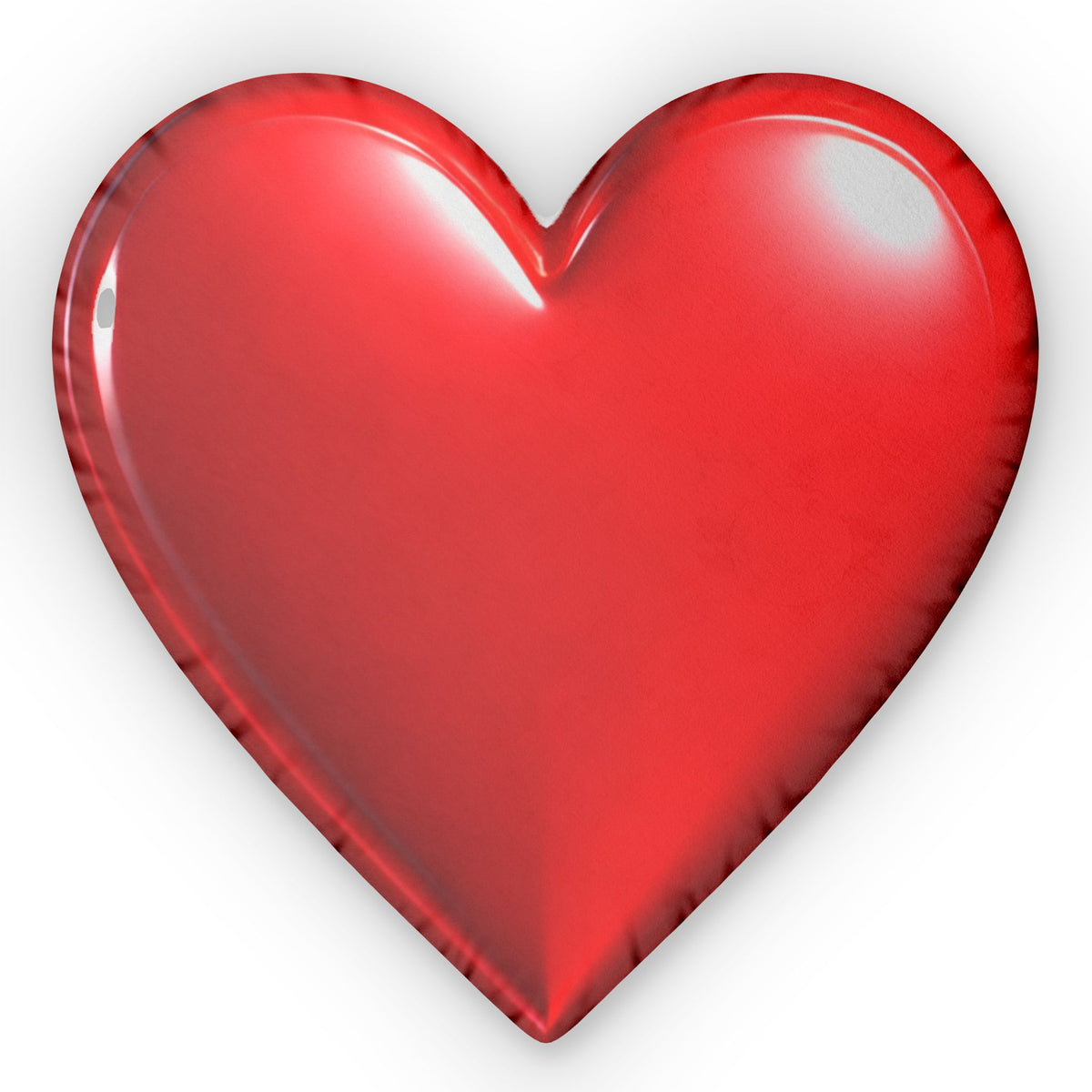 Heart-Shaped Decorative Pillow — Red Valentine Throw Pillow