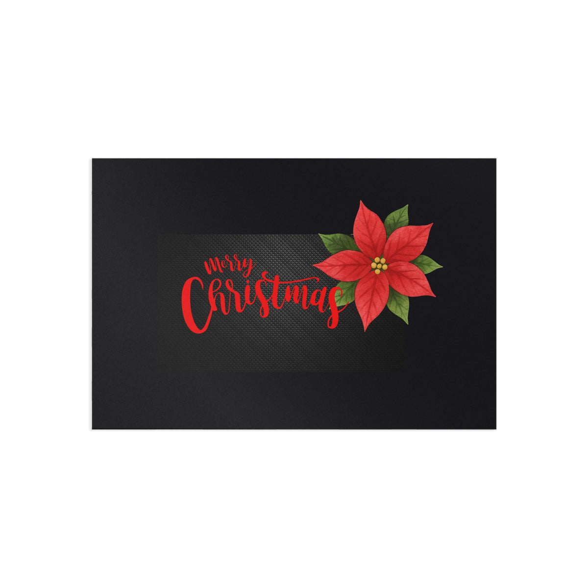 Christmas Poinsettia Postcards — Merry Christmas Fine Art Holiday Cards