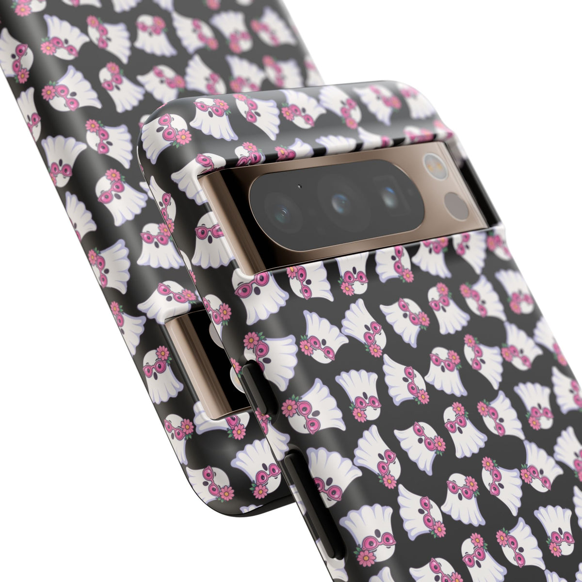Tough Cases - Cute Pink Ghost Pattern Phone Case