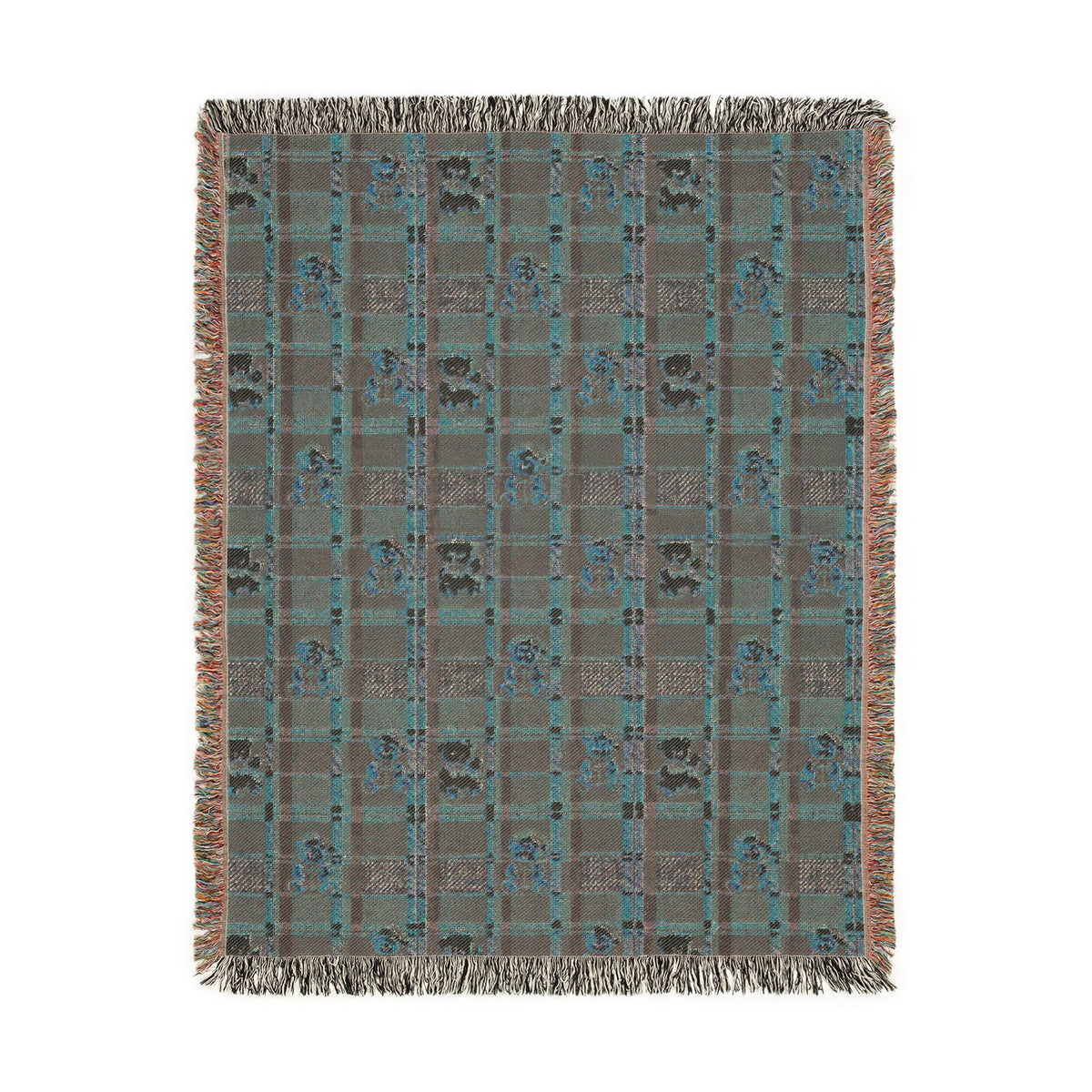 Rustic Plaid Woven Blanket — Cozy Autumn Lodge Throw