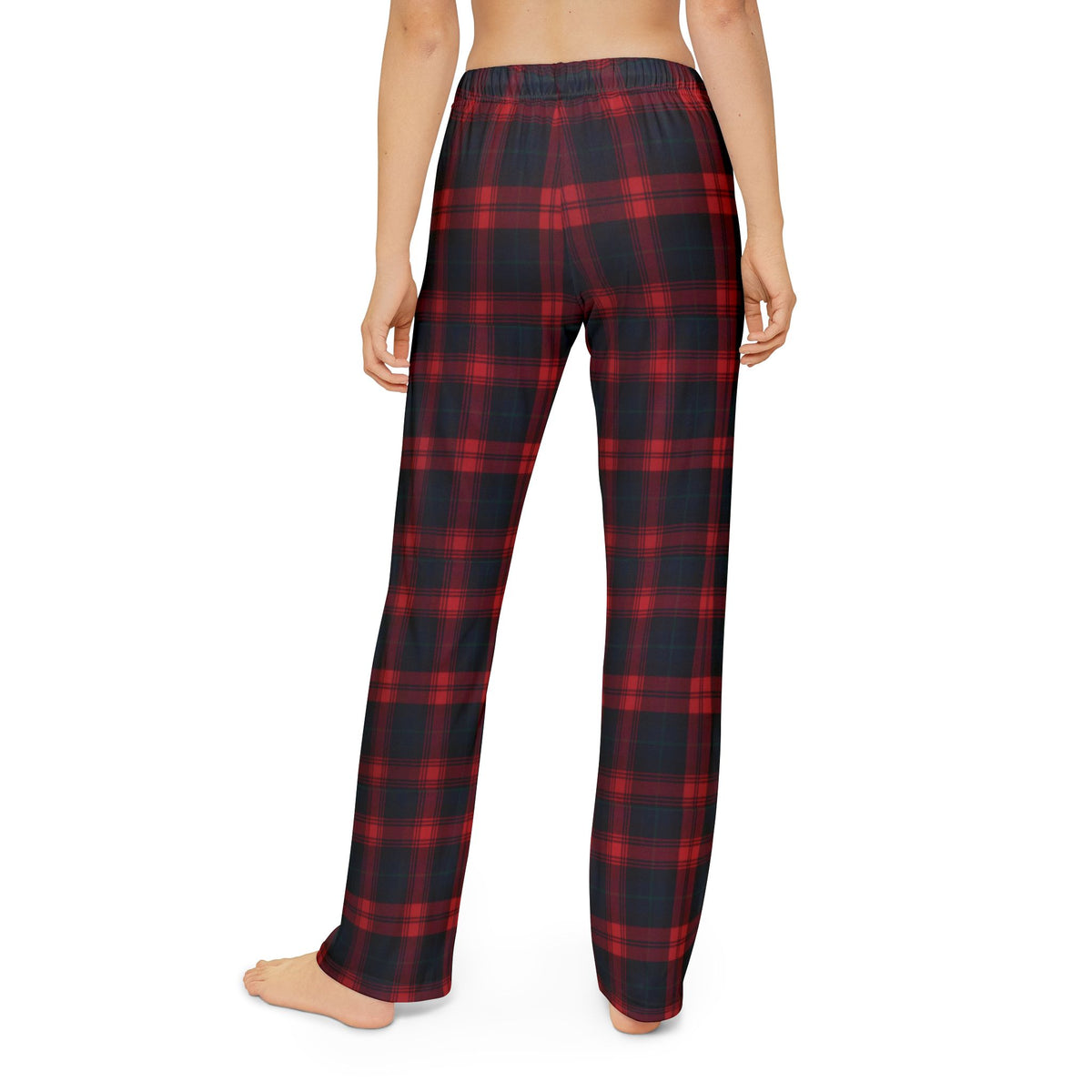 Kids Lounge Pants - Red & Black Plaid Cozy Pajama Bottoms