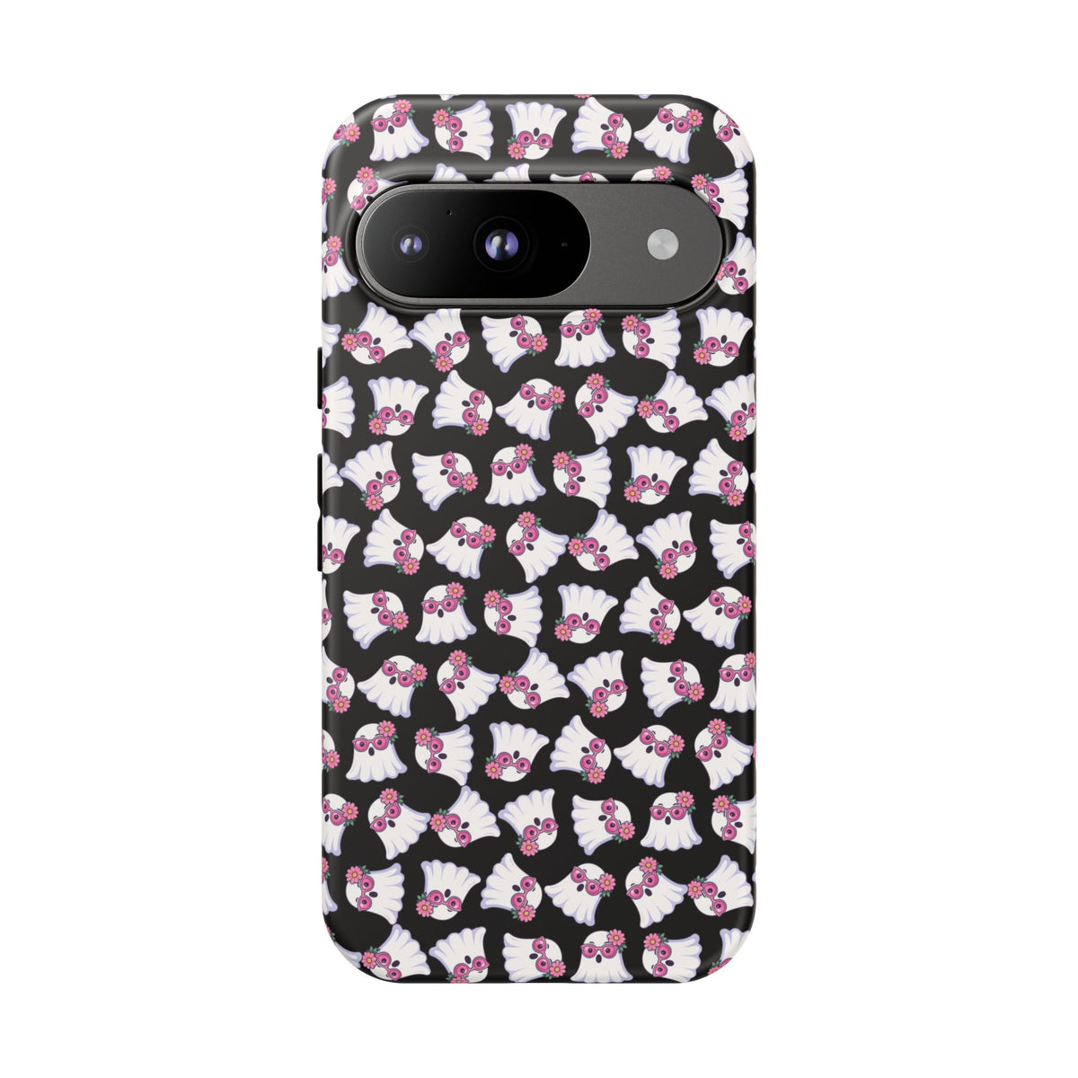 Tough Cases - Cute Pink Ghost Pattern Phone Case