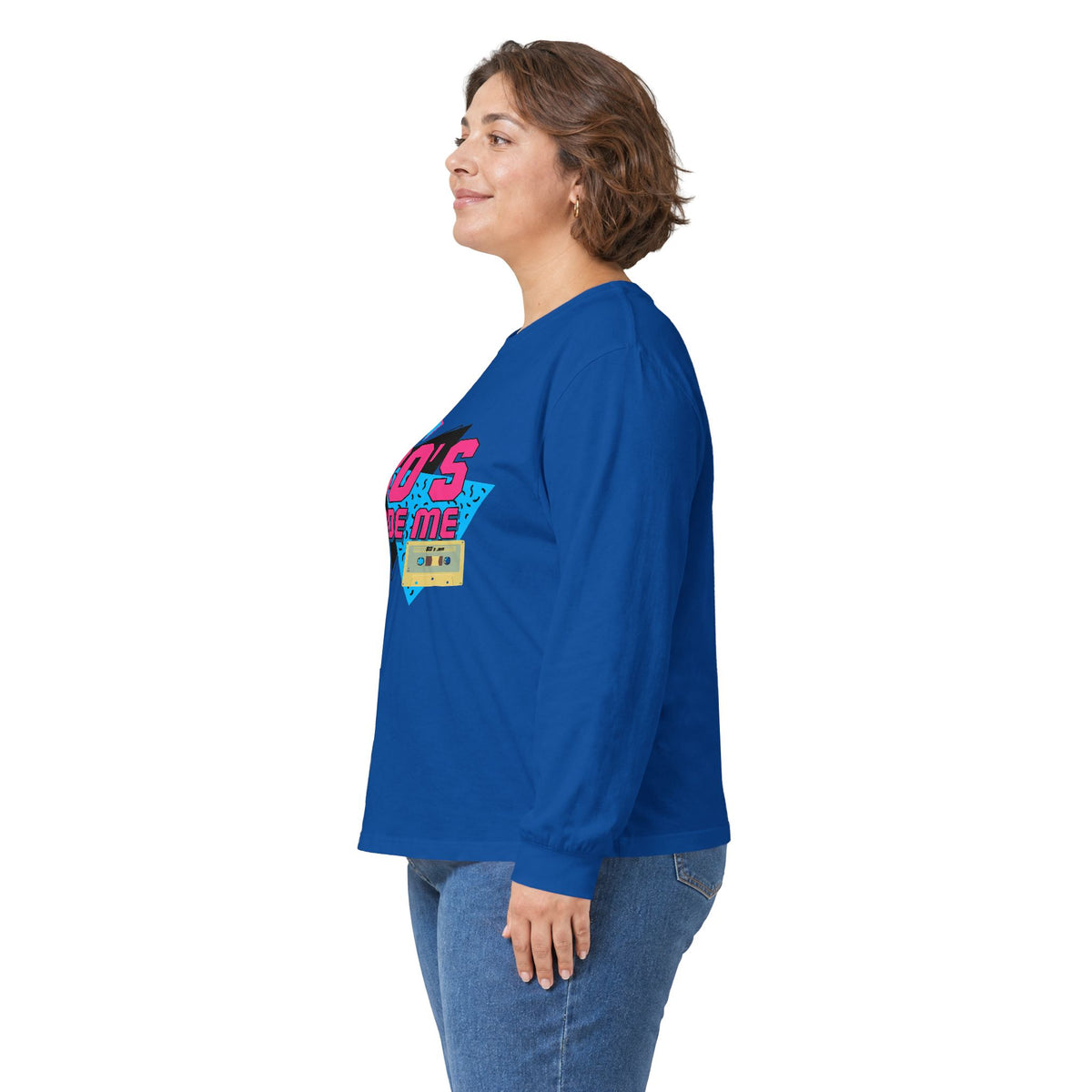 80's Made Me Long Sleeve Tee — Retro Cassette Nostalgia Shirt