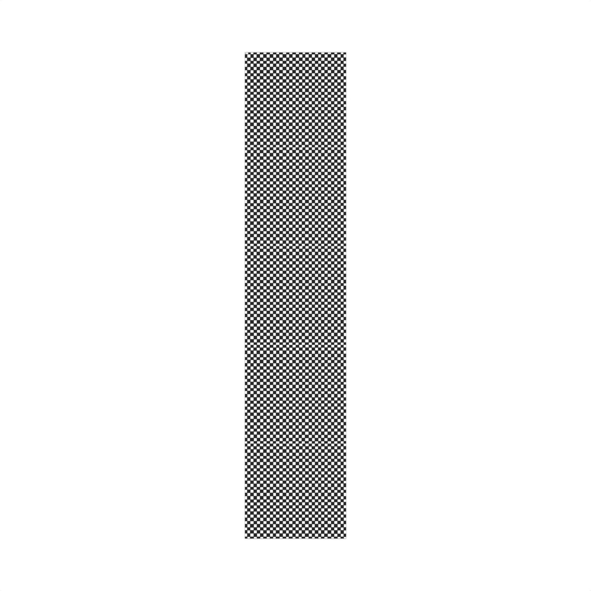 Perfect Christmas Checkerboard Black & White Gift Wrap Paper – Retro Racing Grid Wrapping Sheets