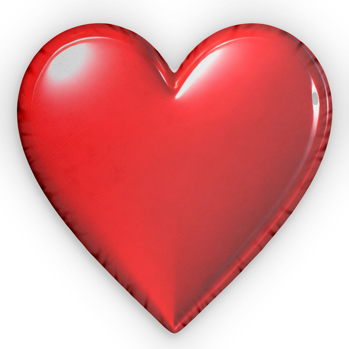 Heart-Shaped Decorative Pillow — Red Valentine Throw Pillow