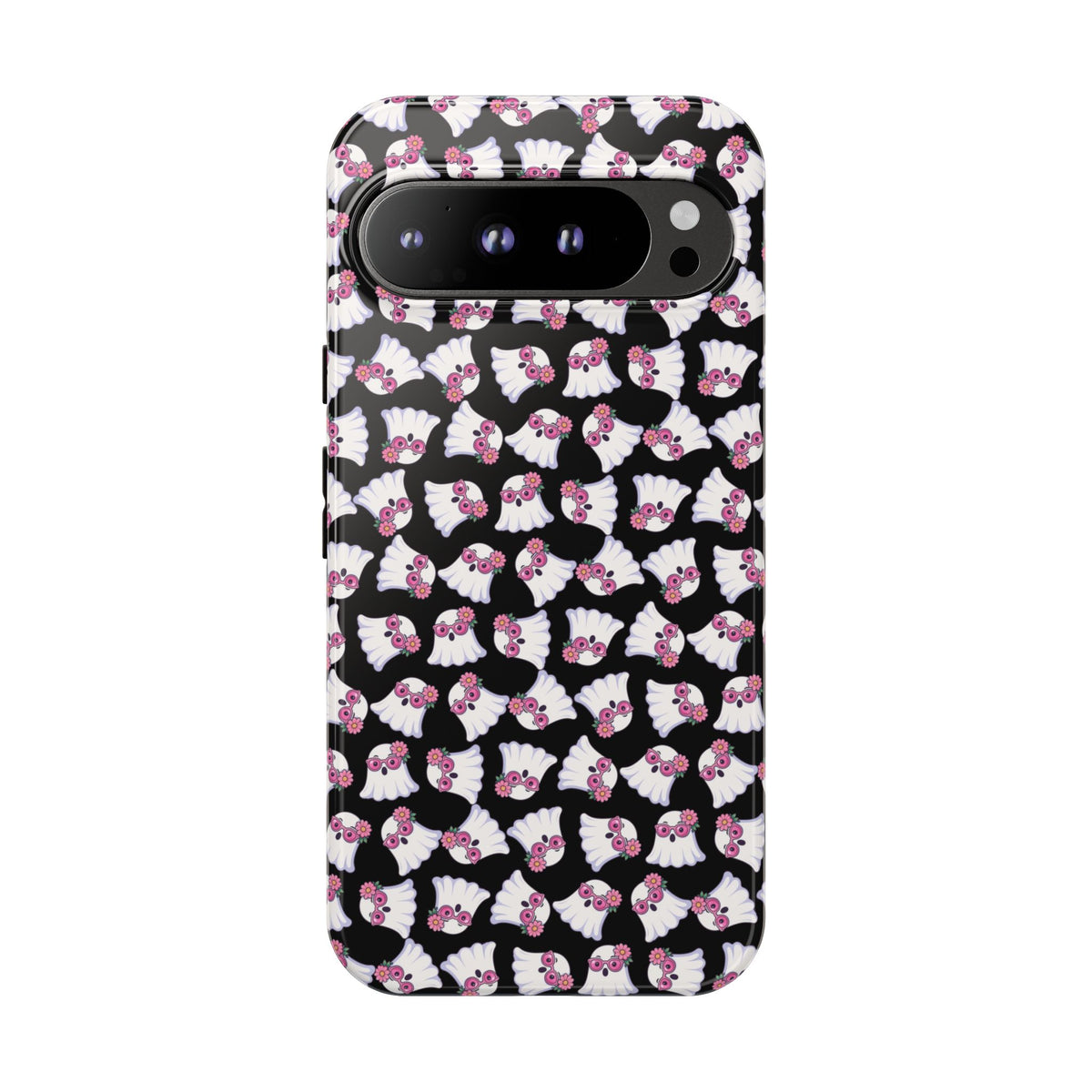 Tough Cases - Cute Pink Ghost Pattern Phone Case