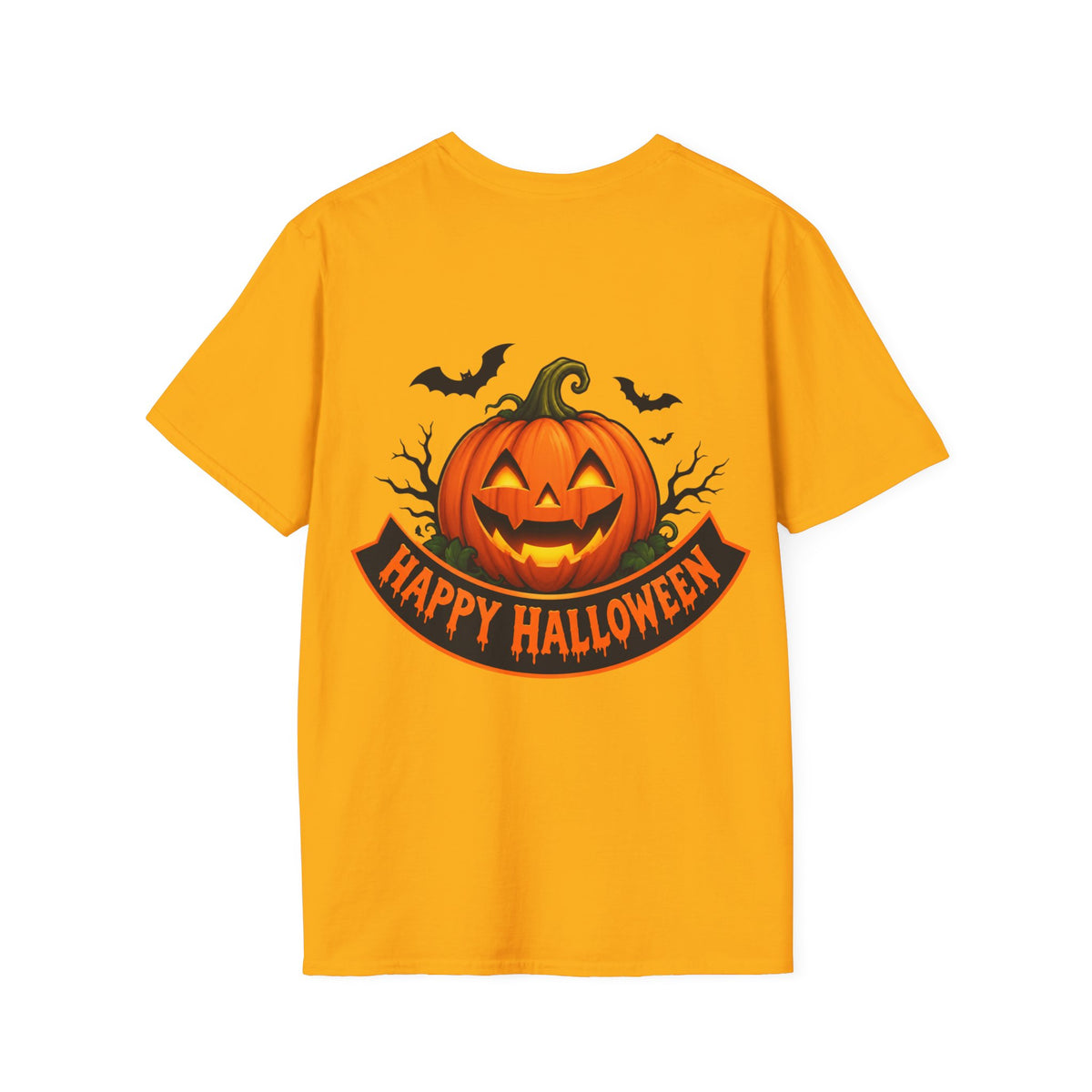 Halloween Pumpkin T-Shirt — 'Treat or Trick' Jack-o'-Lantern Design