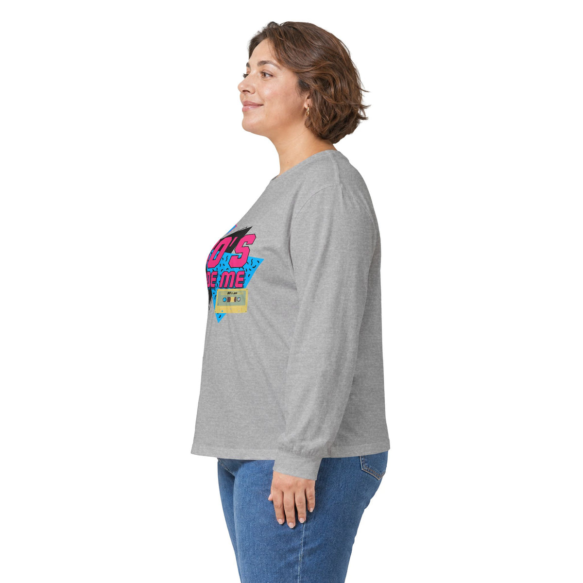 80's Made Me Long Sleeve Tee — Retro Cassette Nostalgia Shirt