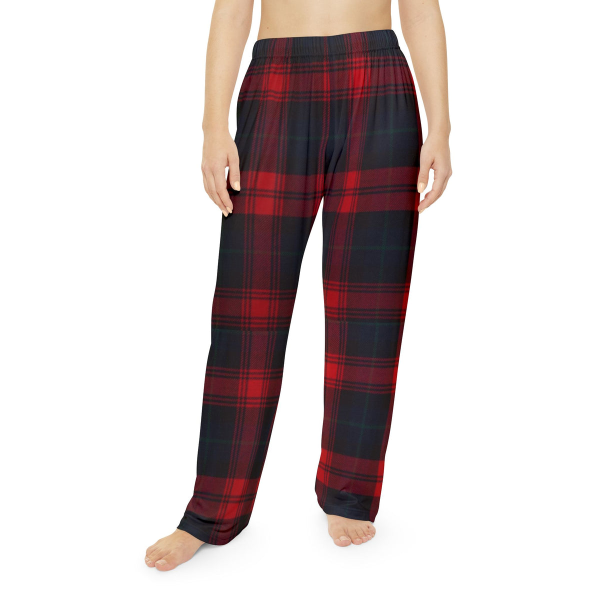 Red Tartan Plaid Women's Pajama Pants — Cozy Lounge Sleepwear