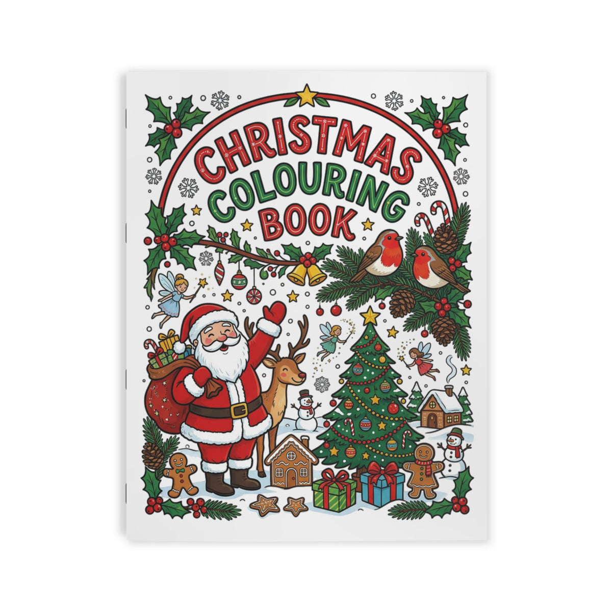 Christmas Colouring Book — Festive Holiday Coloring Book for Kids & Adults