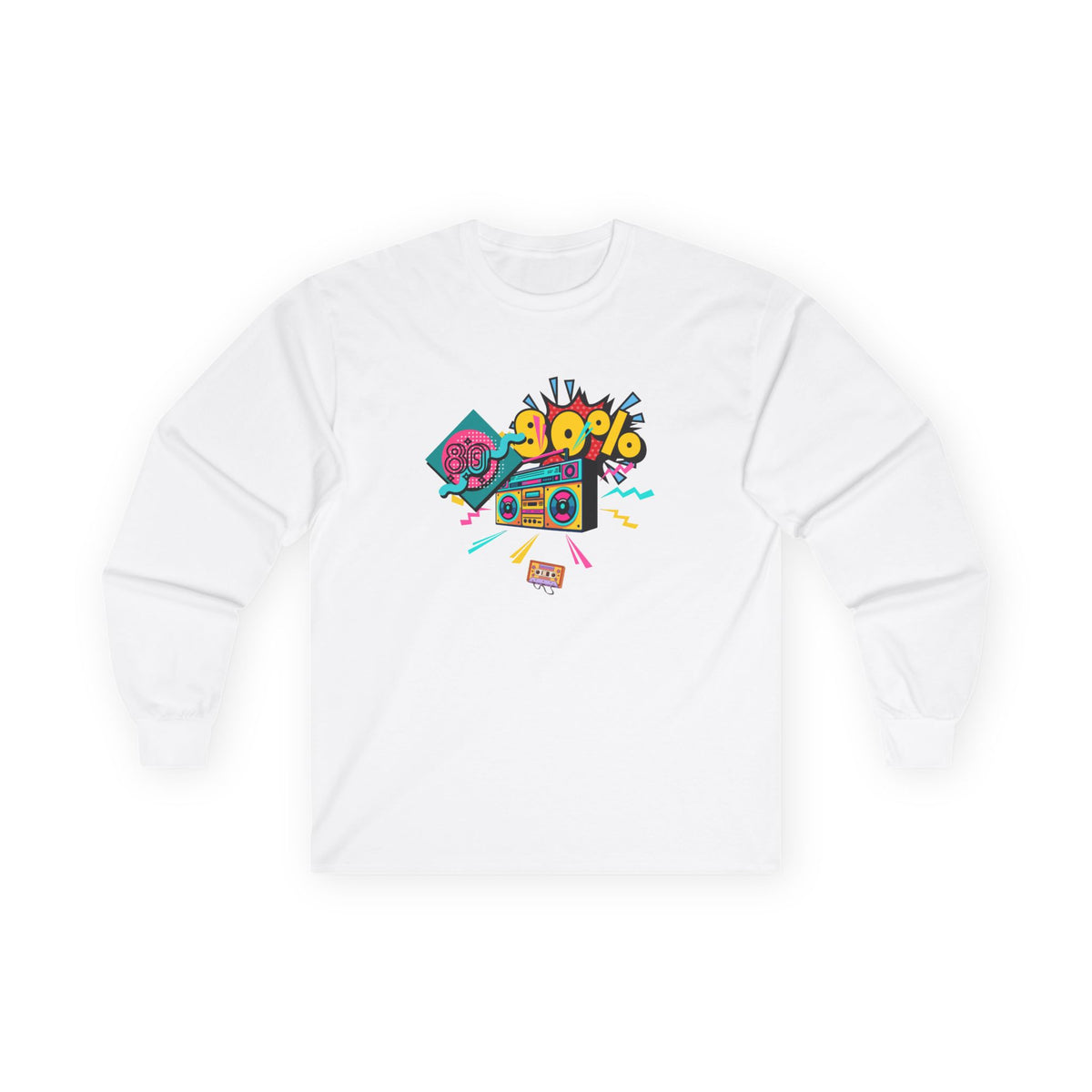 Copy of 80's Made Me Long Sleeve Tee — Retro Cassette Nostalgia Shirt
