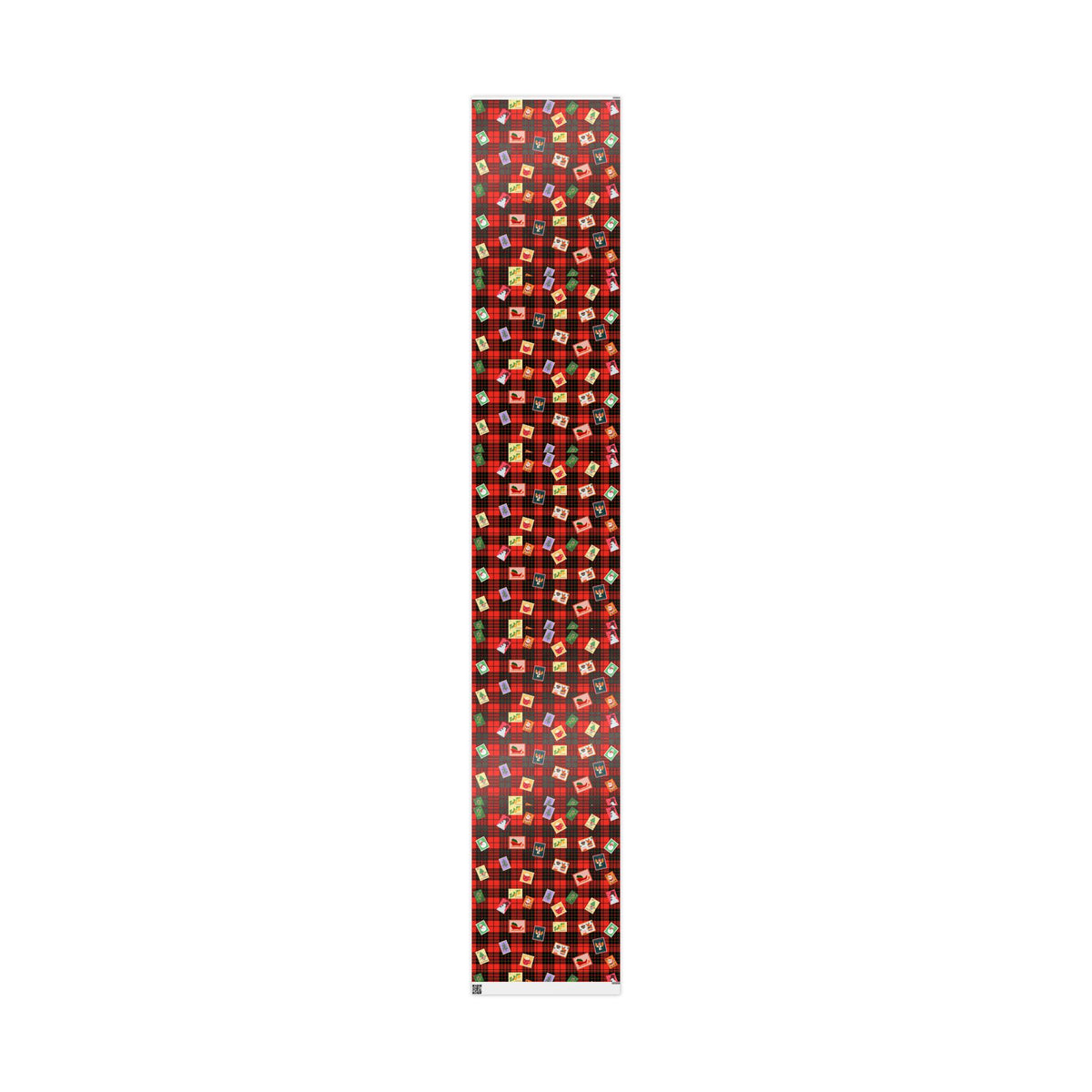 Christmas Plaid Wrapping Paper Roll – Festive Stocking & Gift Pattern