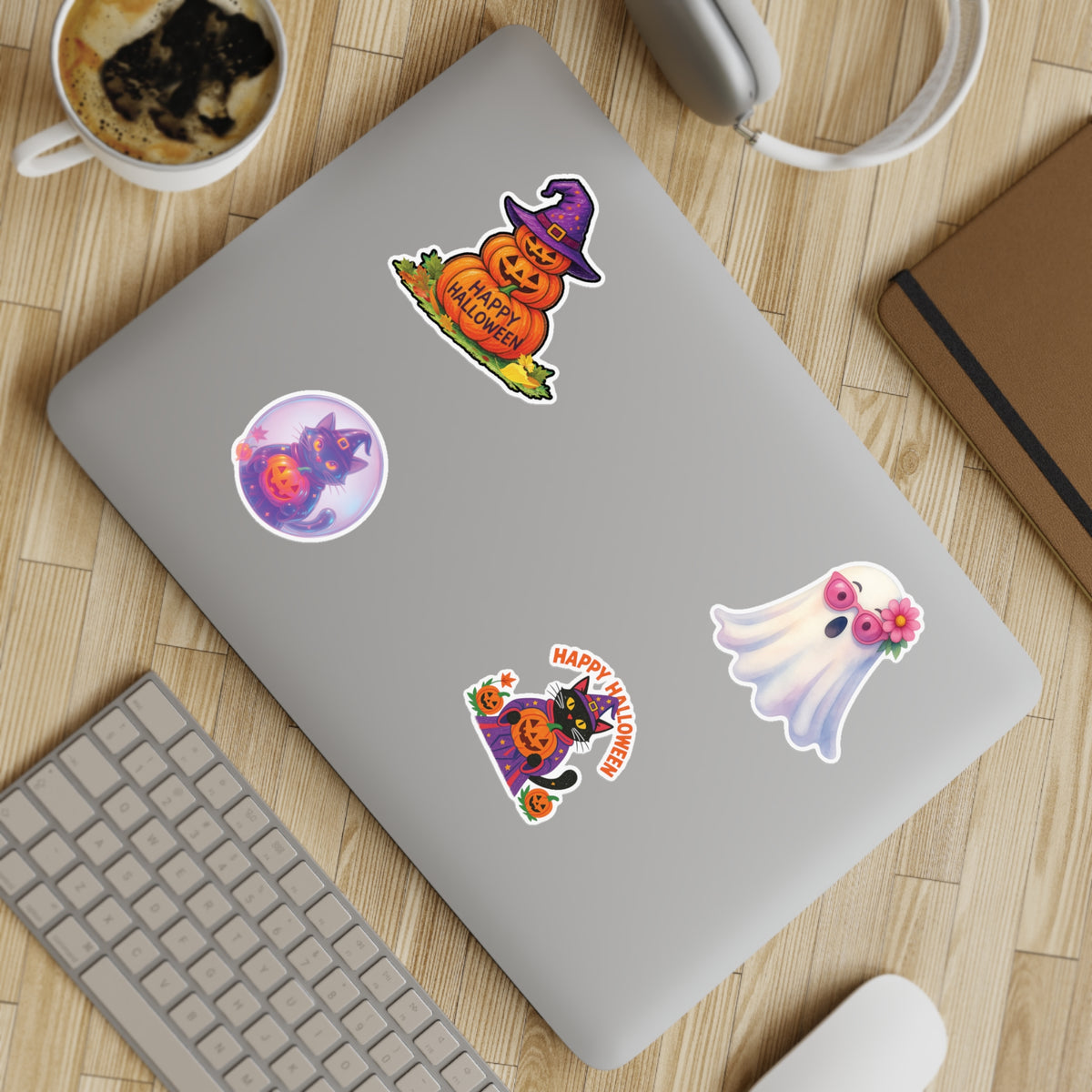 Halloween Sticker Sheet Bundle, 5pcs