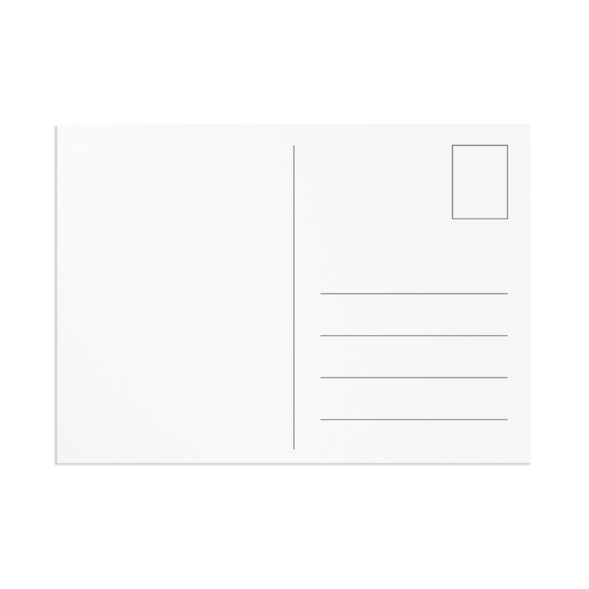 Christmas Poinsettia Plaid Postcard — Merry Christmas Holiday Greeting Card