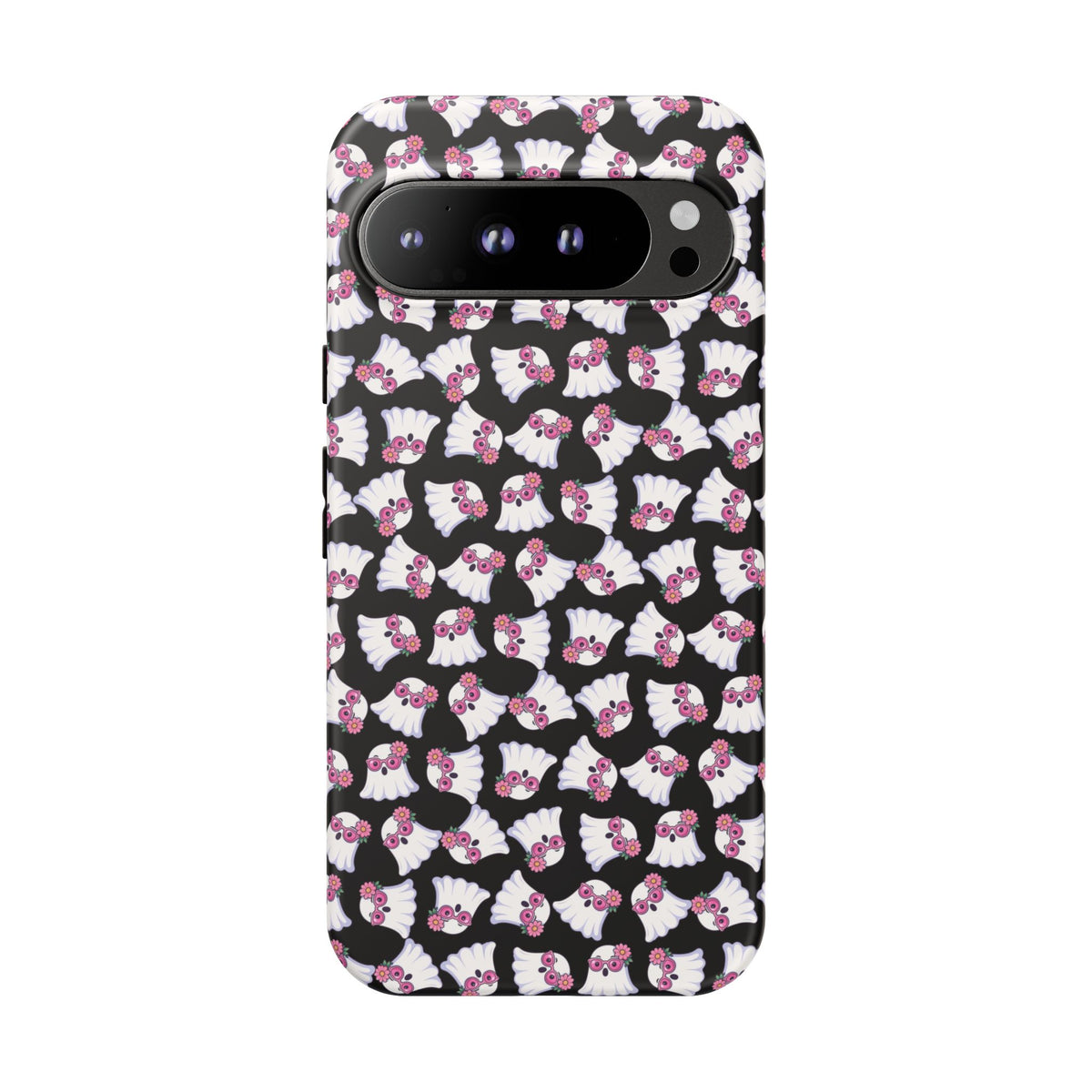 Tough Cases - Cute Pink Ghost Pattern Phone Case