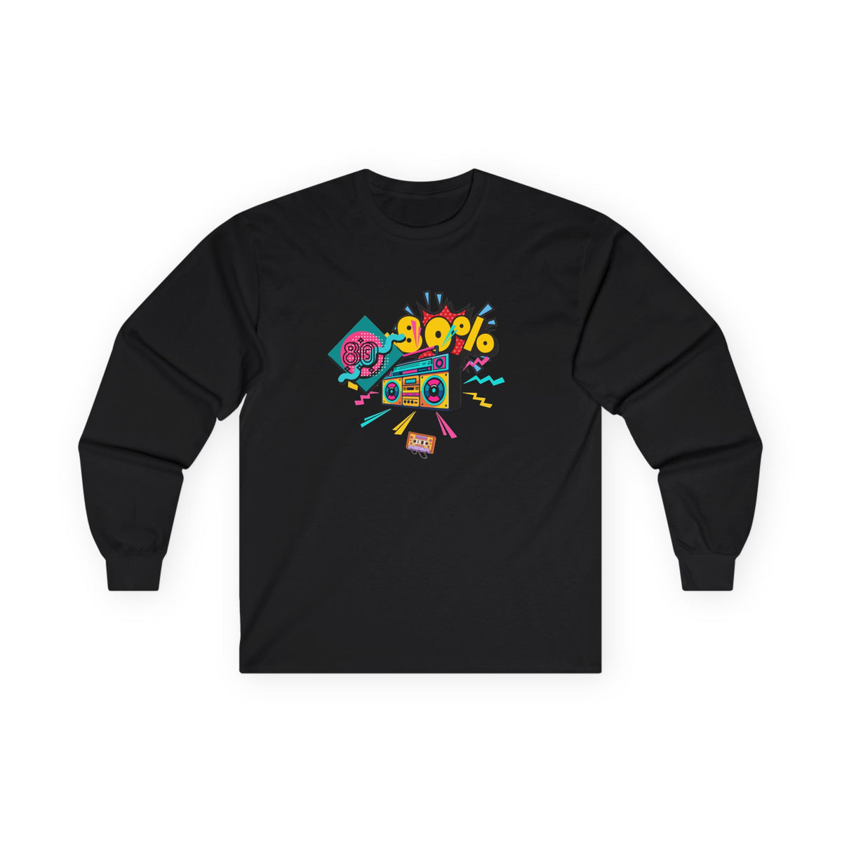 Copy of 80's Made Me Long Sleeve Tee — Retro Cassette Nostalgia Shirt