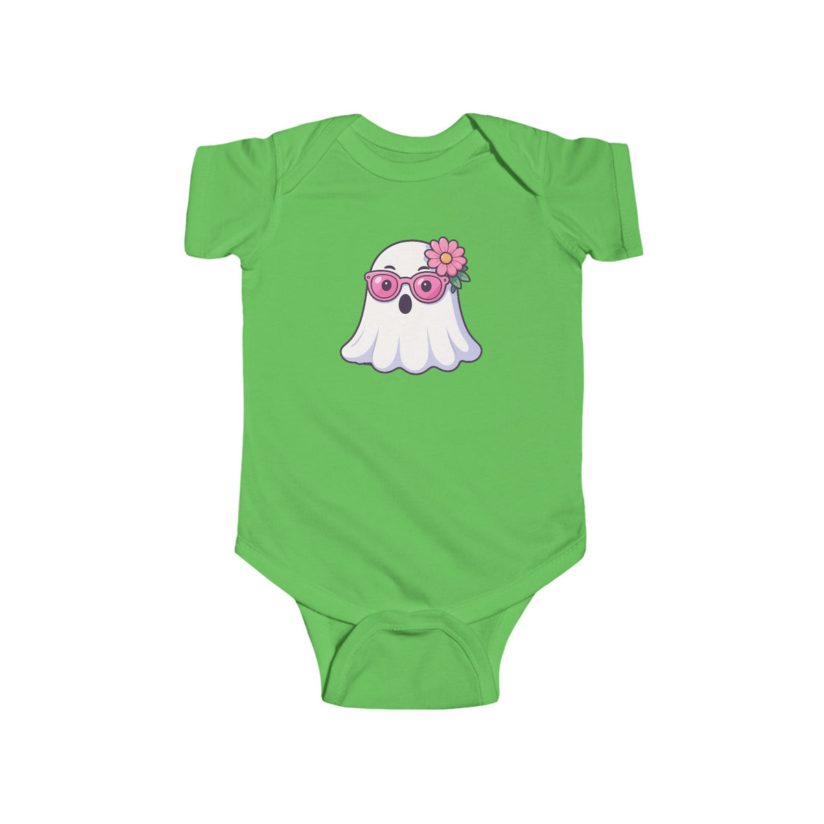 Cute Baby Bodysuit — Halloween Floral Sunglasses Ghost Infant Onesie