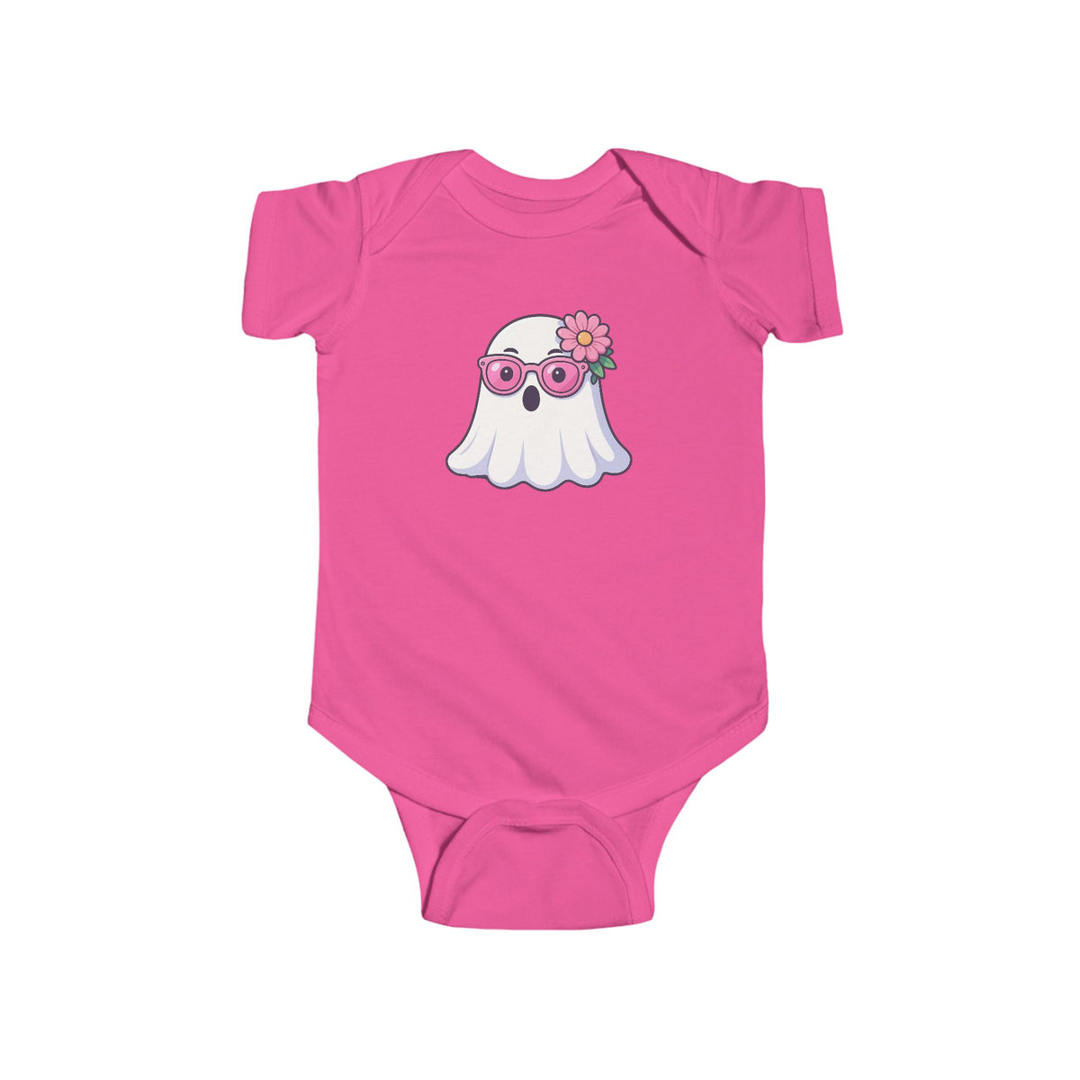 Cute Baby Bodysuit — Halloween Floral Sunglasses Ghost Infant Onesie