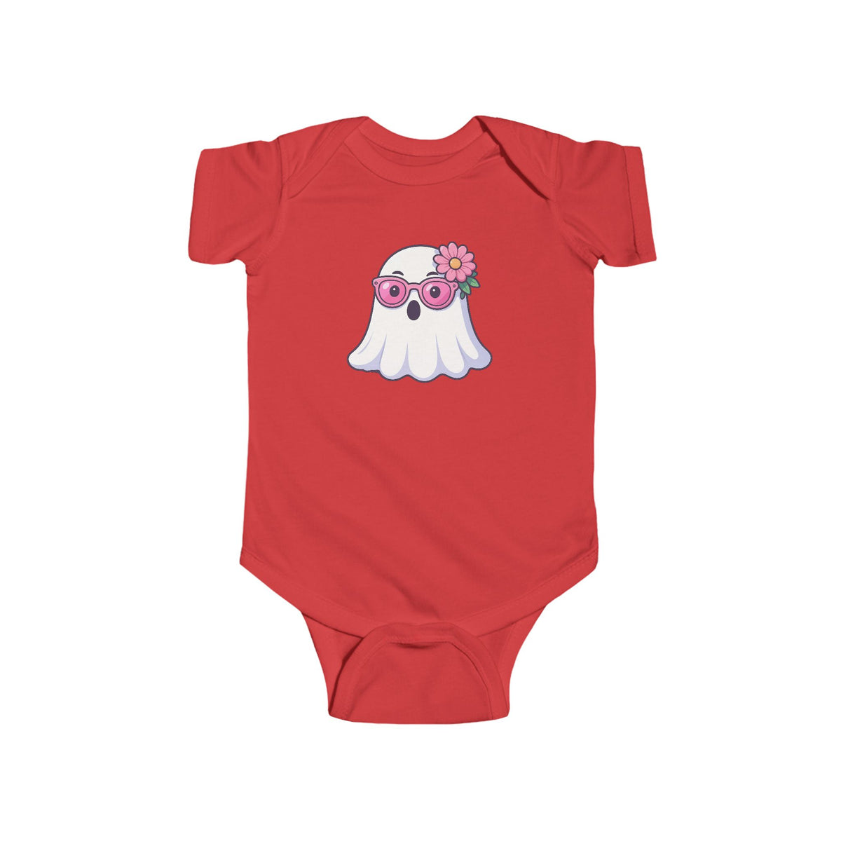Cute Baby Bodysuit — Halloween Floral Sunglasses Ghost Infant Onesie