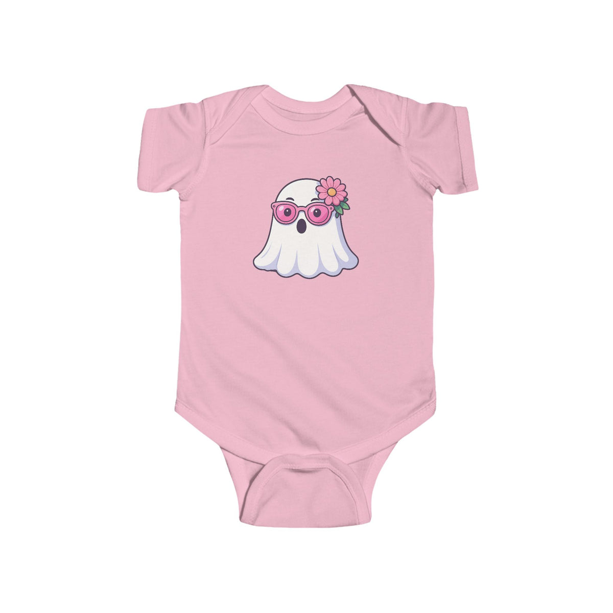 Cute Baby Bodysuit — Halloween Floral Sunglasses Ghost Infant Onesie