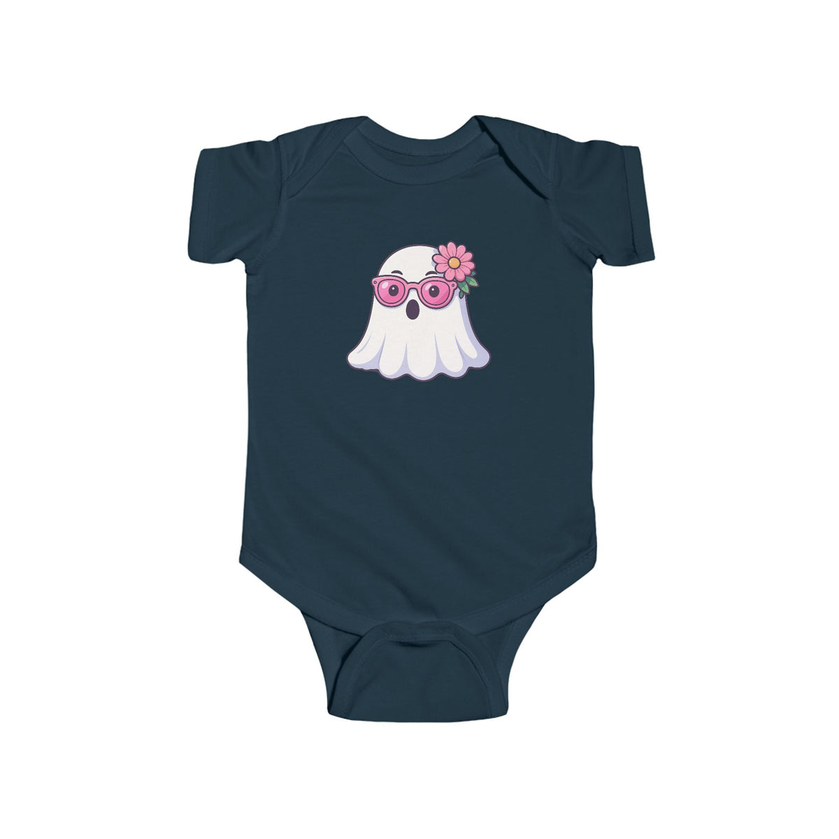 Cute Baby Bodysuit — Halloween Floral Sunglasses Ghost Infant Onesie