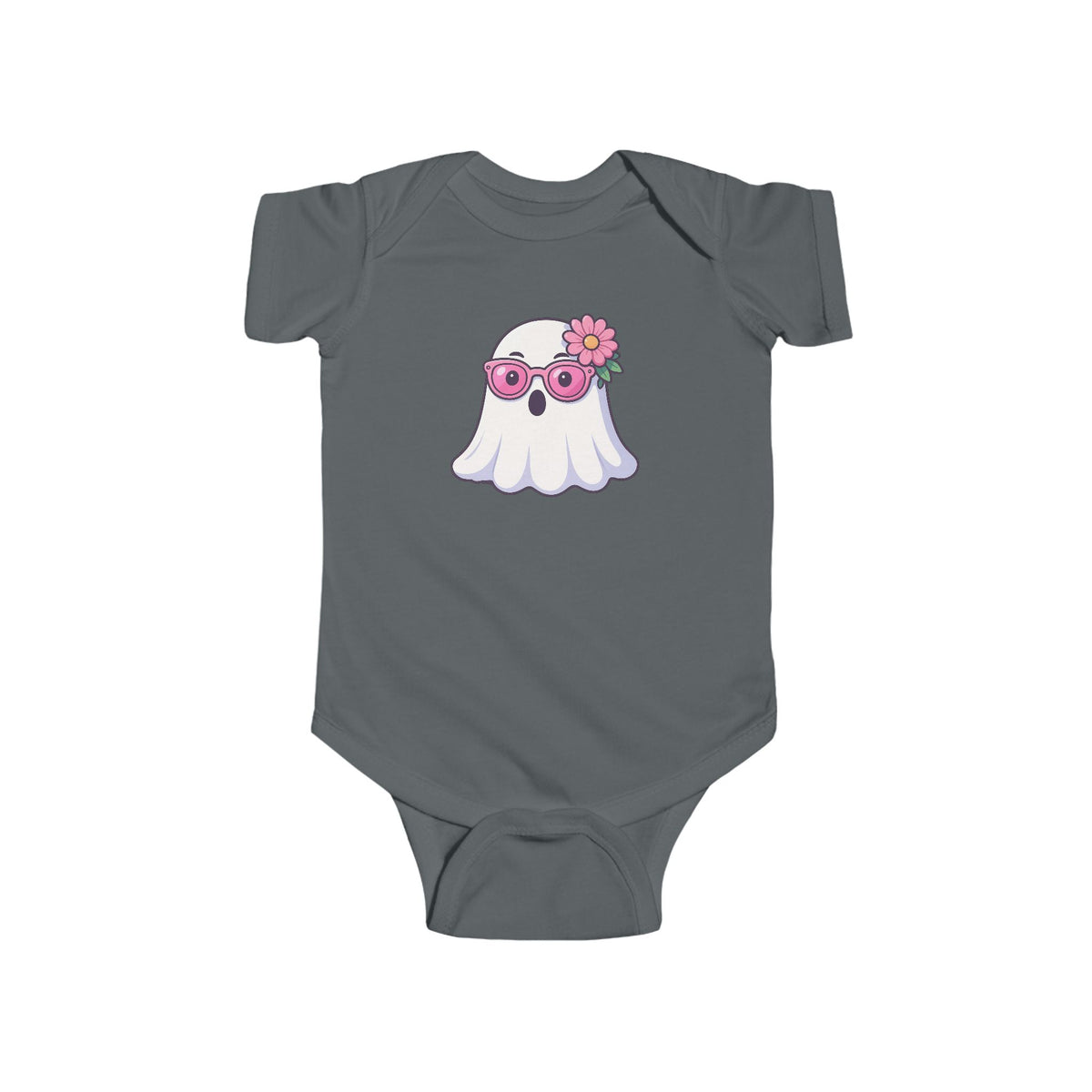Cute Baby Bodysuit — Halloween Floral Sunglasses Ghost Infant Onesie