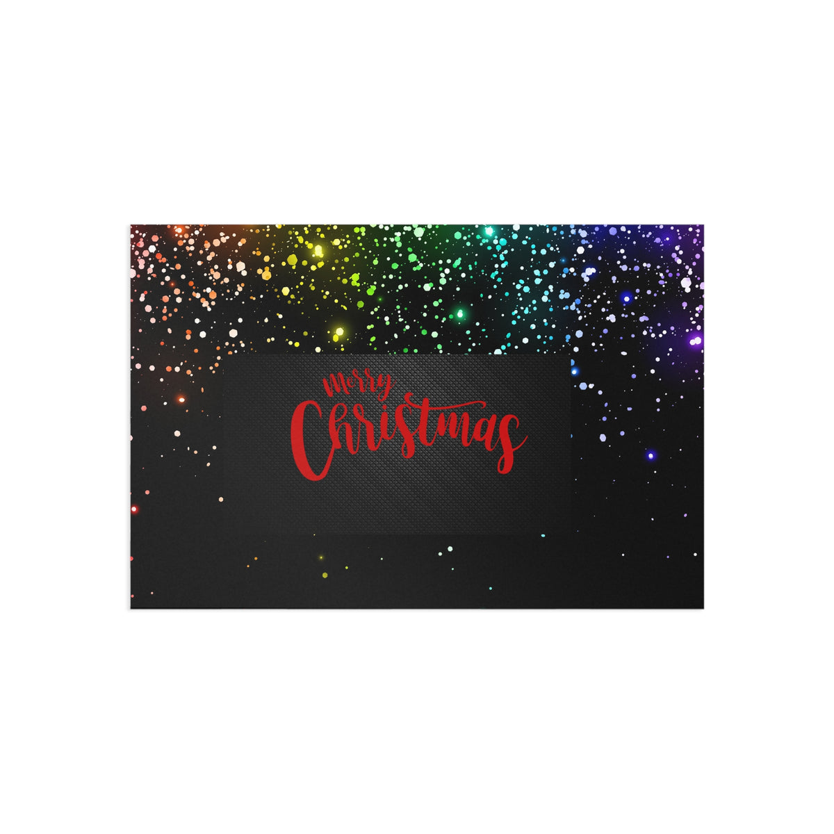 Merry Christmas Rainbow Sparkle Postcards