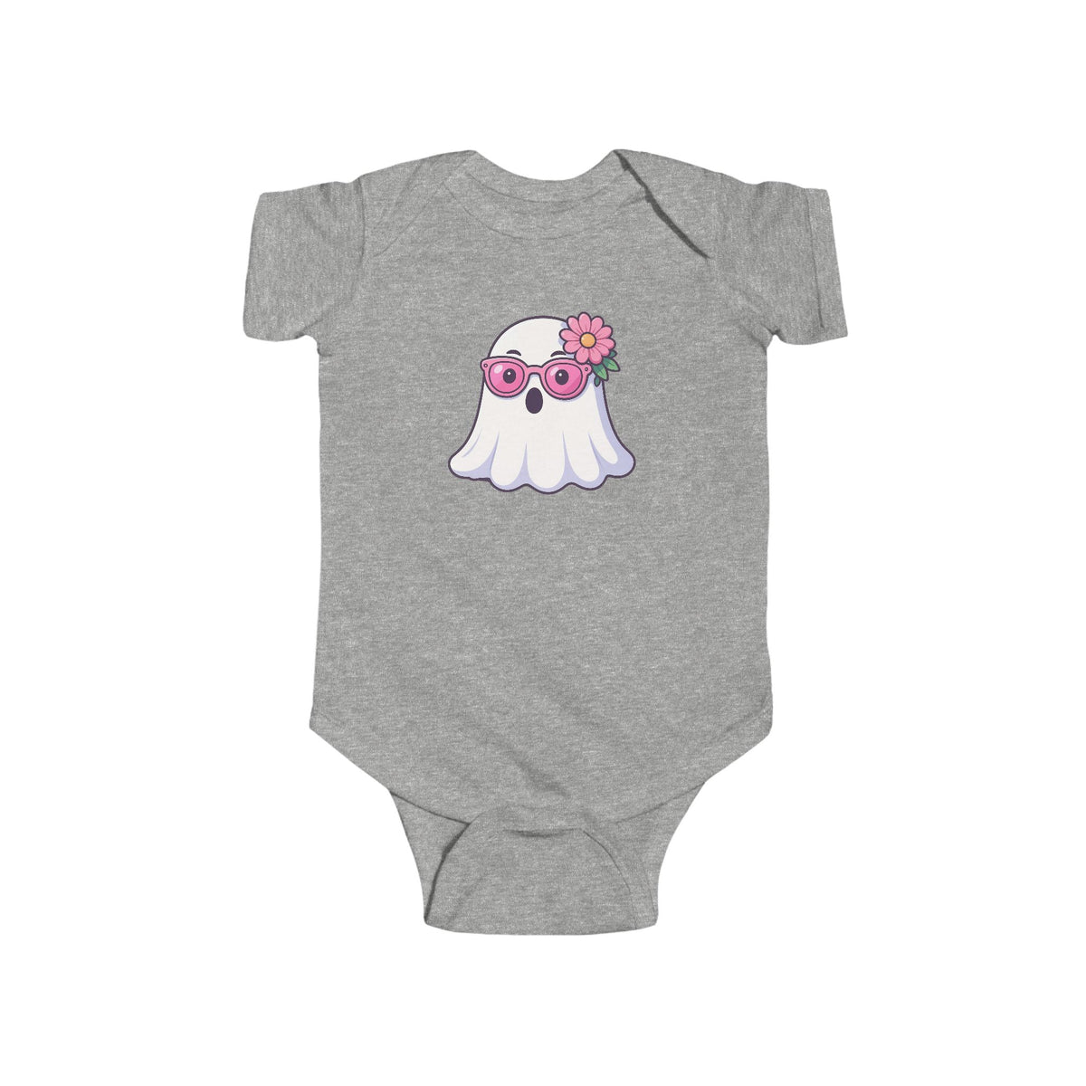 Cute Baby Bodysuit — Halloween Floral Sunglasses Ghost Infant Onesie