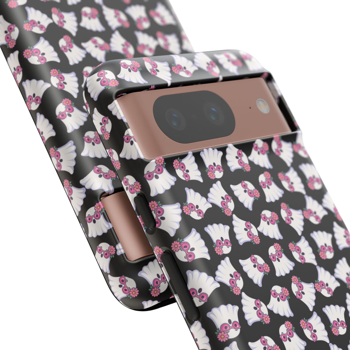 Tough Cases - Cute Pink Ghost Pattern Phone Case