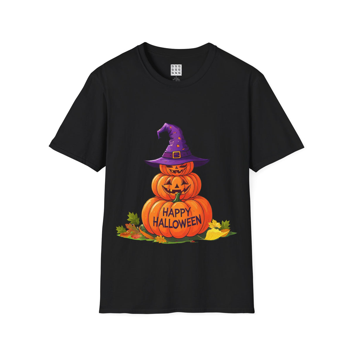 Happy Halloween Pumpkin T-Shirt — Halloween Jack-O'-Lantern Graphic Tee